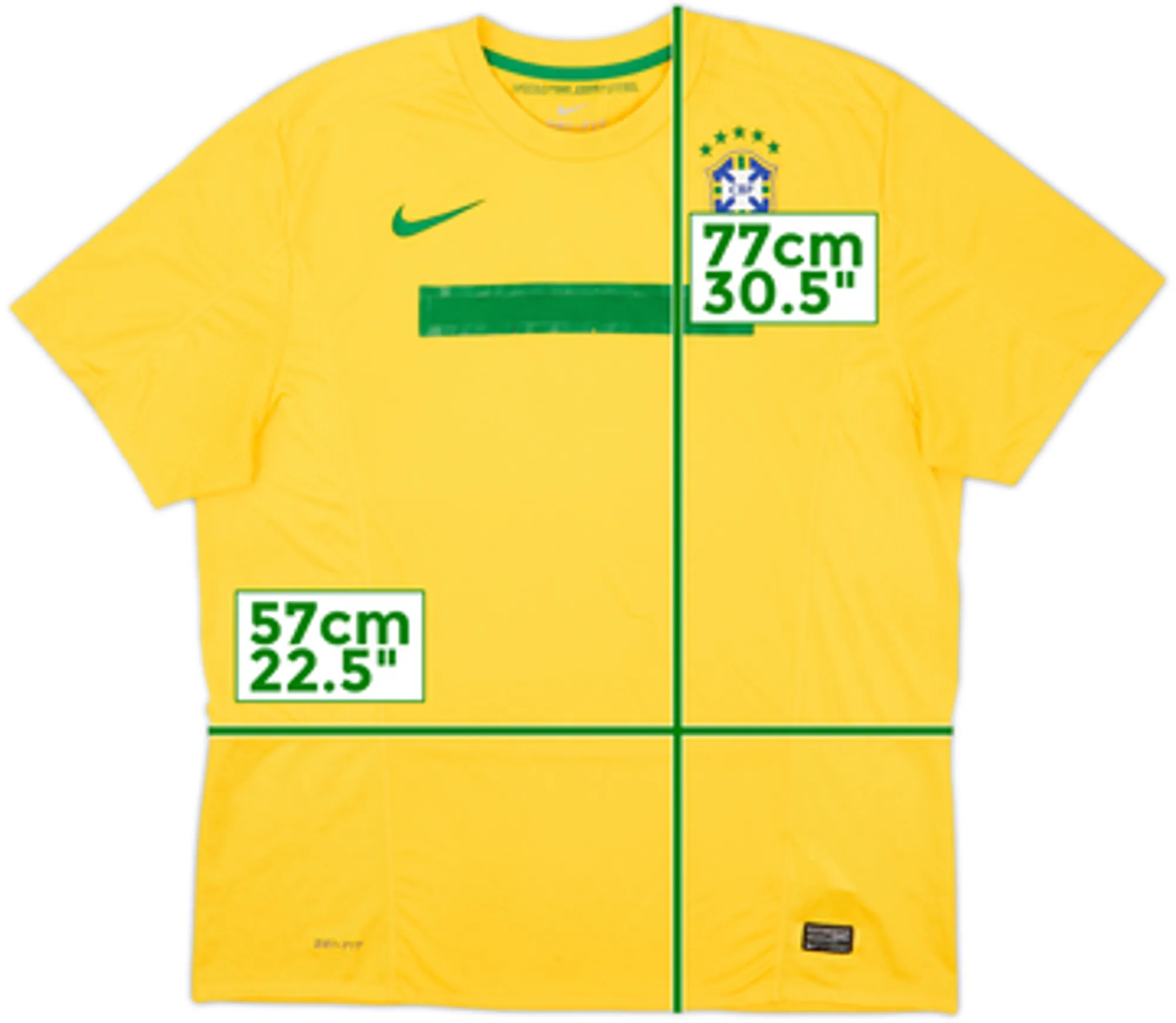 2011 Brazil Home Shirt - 7/10 - (S)