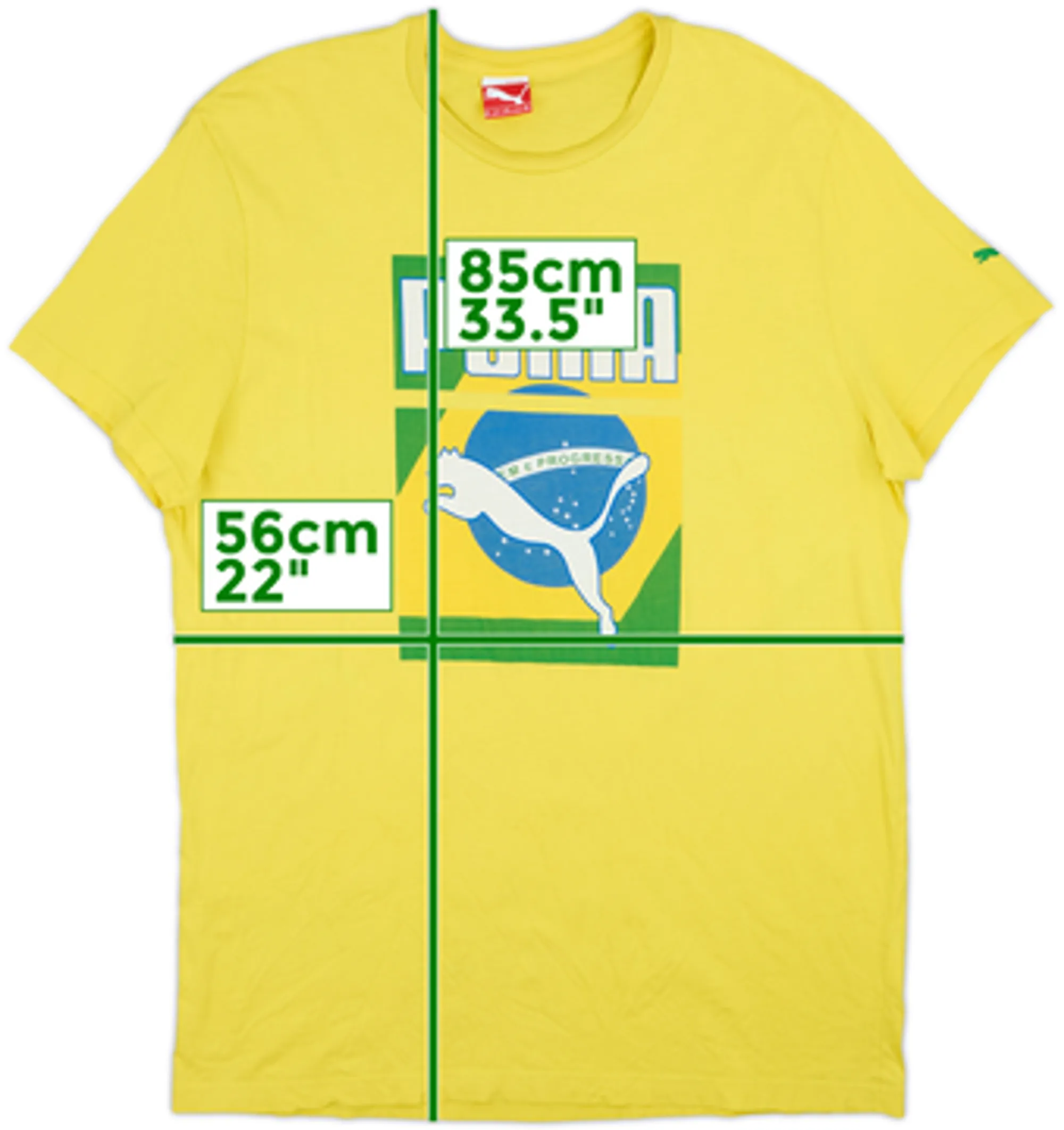 2014 Brazil Puma Cotton Tee - 5/10 - (XXL)