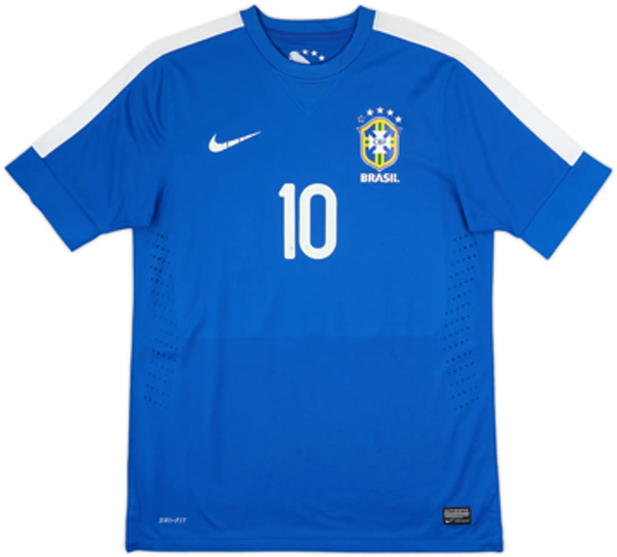 2013 Brazil Player Issue Away Shirt Oscar #10 - 5/10 - (L)