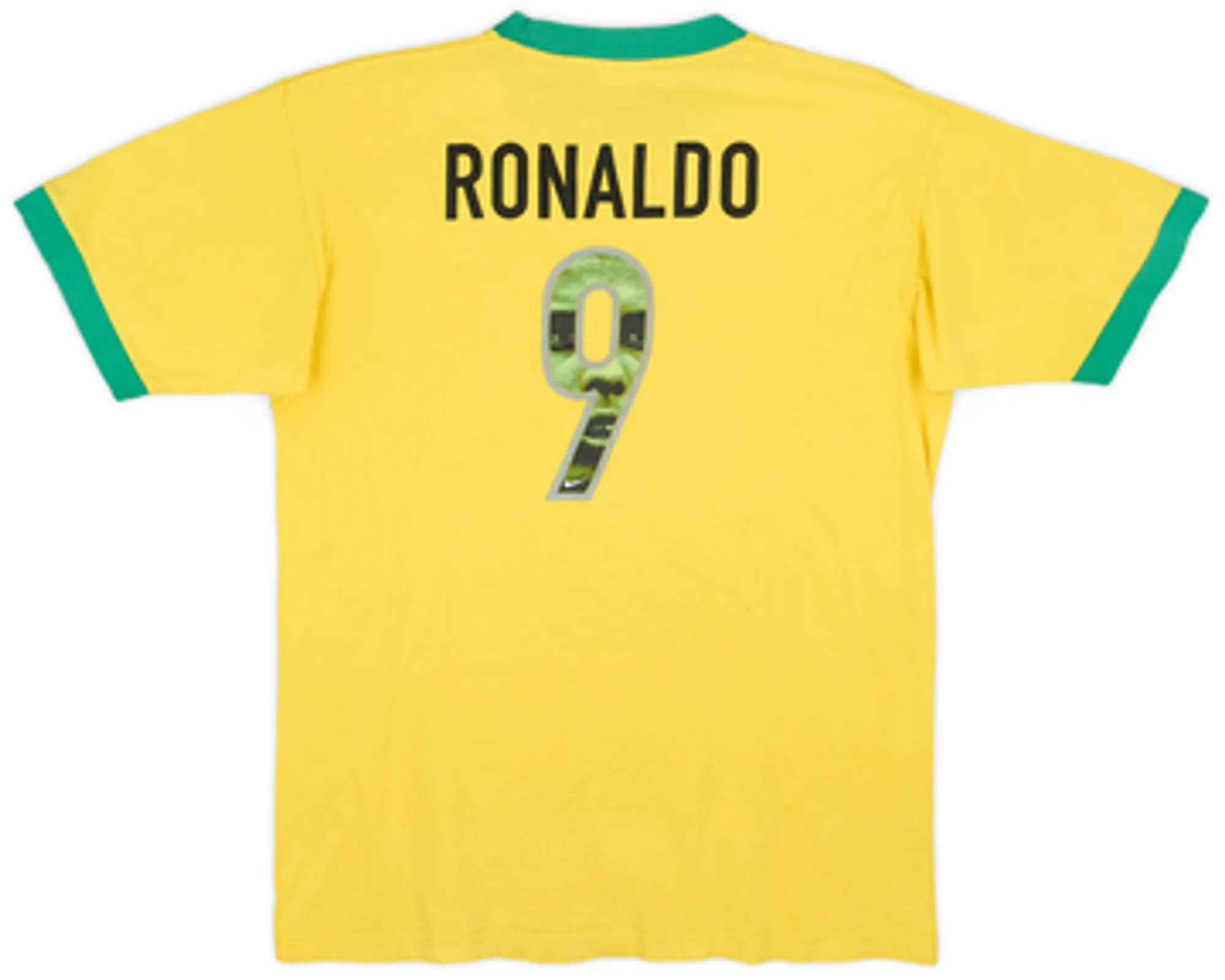 1998-00 Brazil Nike Tee Ronaldo #9 - 7/10 - (M)