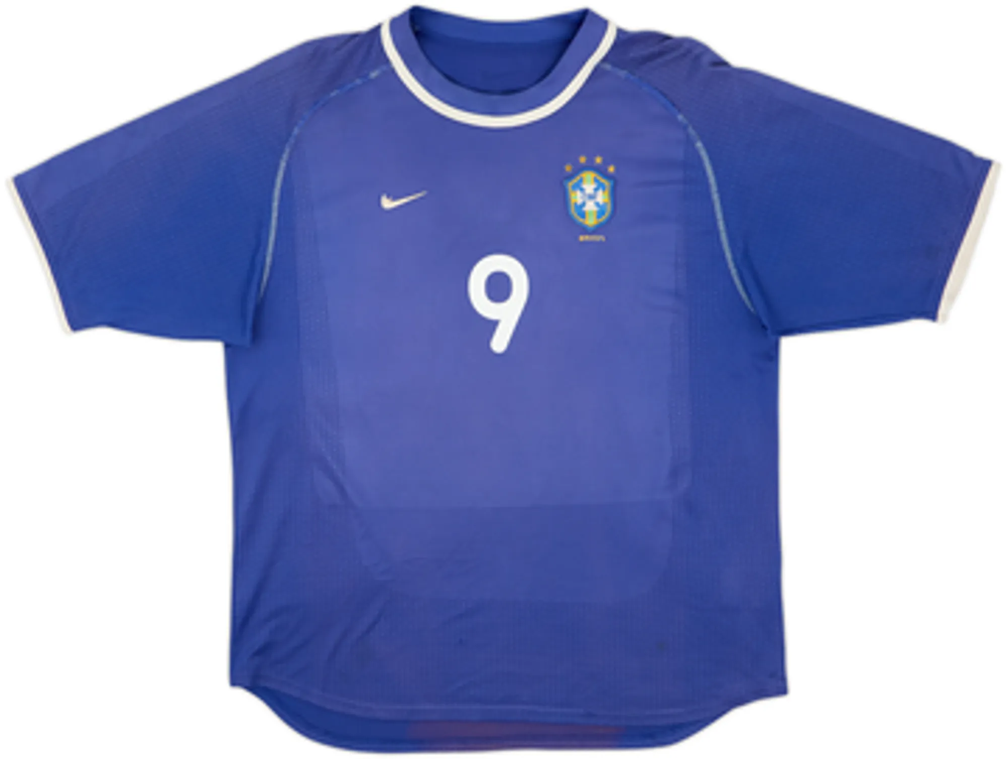 2000-02 Brazil Away Shirt Ronaldo #9 - 4/10 - (L)