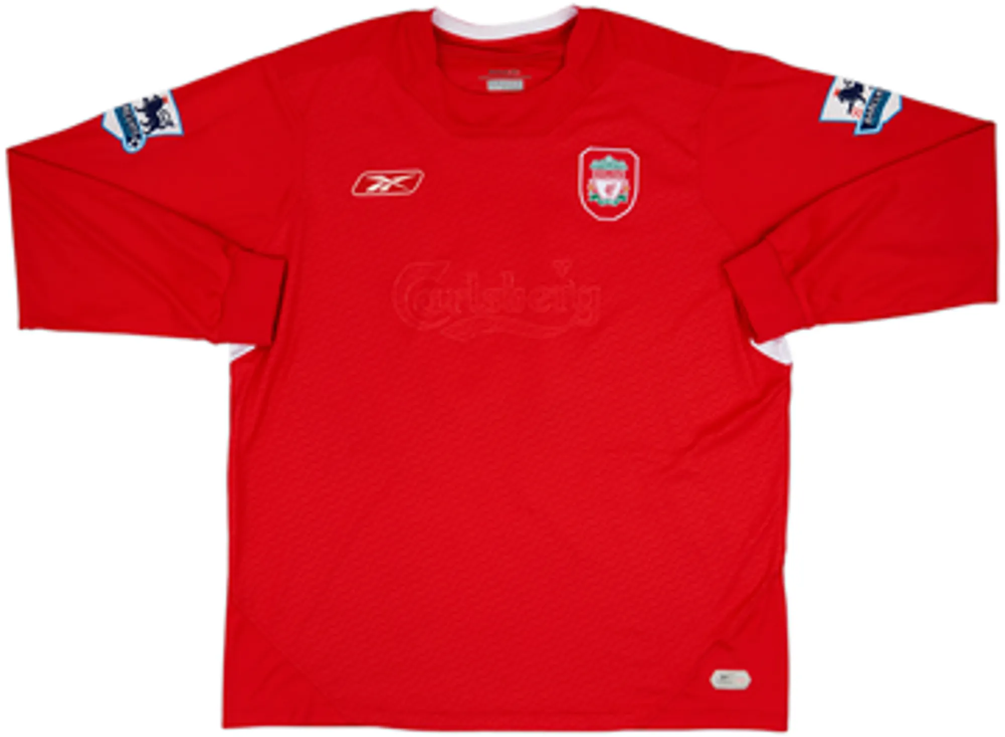 2004-06 Liverpool Player Issue Home L/S Shirt Crouch #15 - 4/10 - (XL)