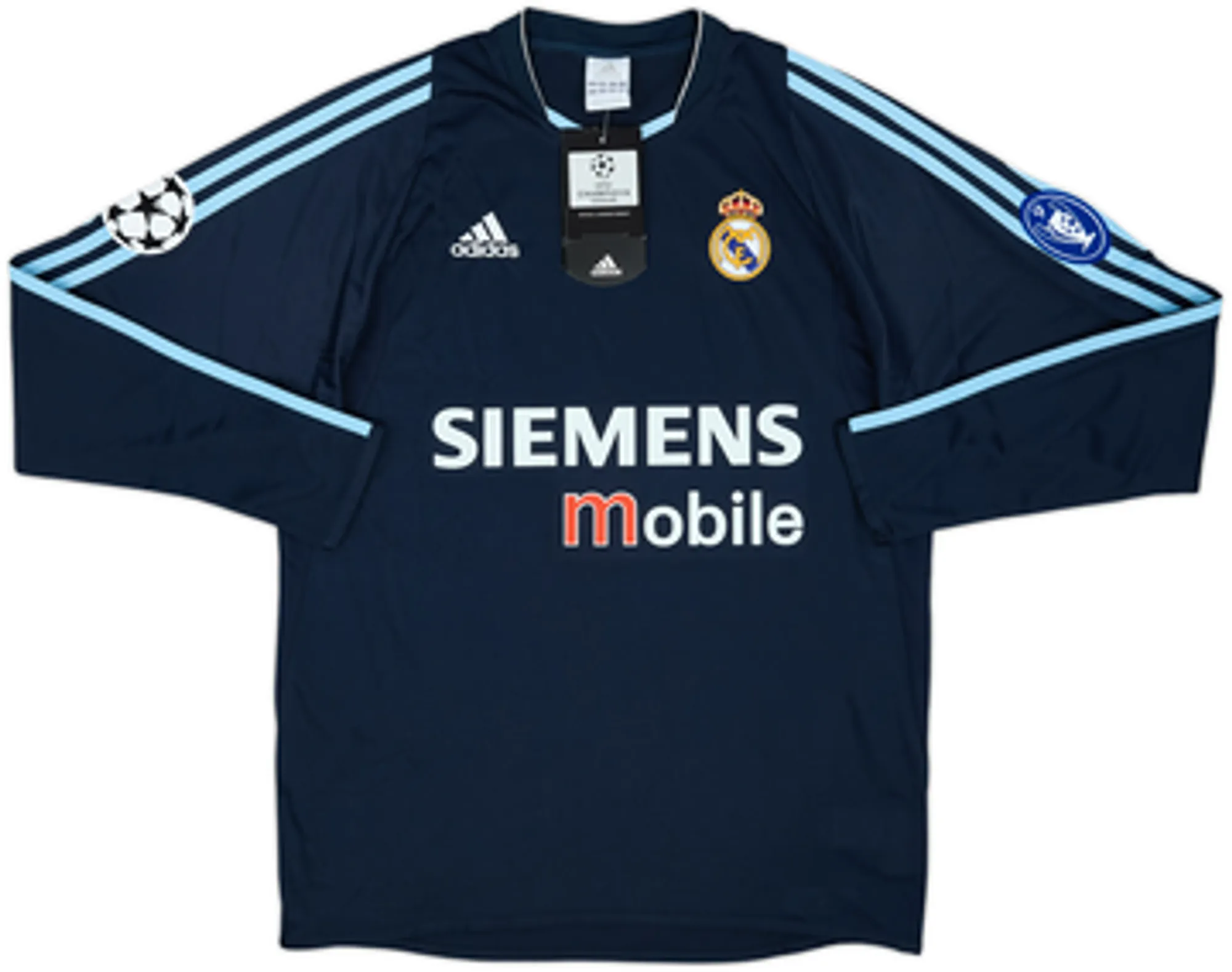 2003-04 Real Madrid Away L/S Shirt Beckham #23 (S)