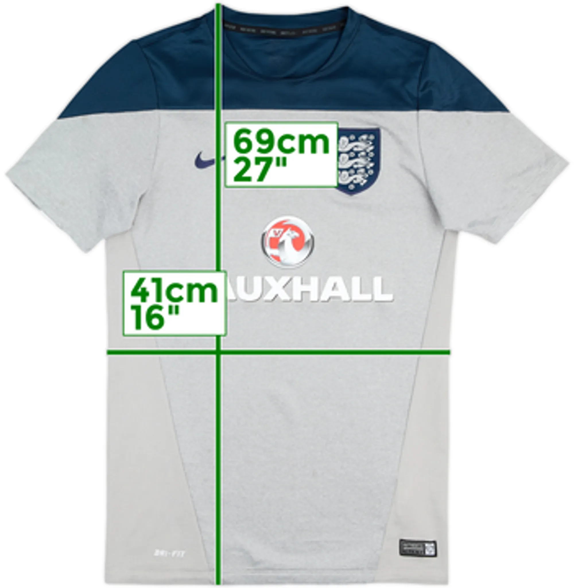 2014-15 England Nike Training Shirt - 7/10 - (S)