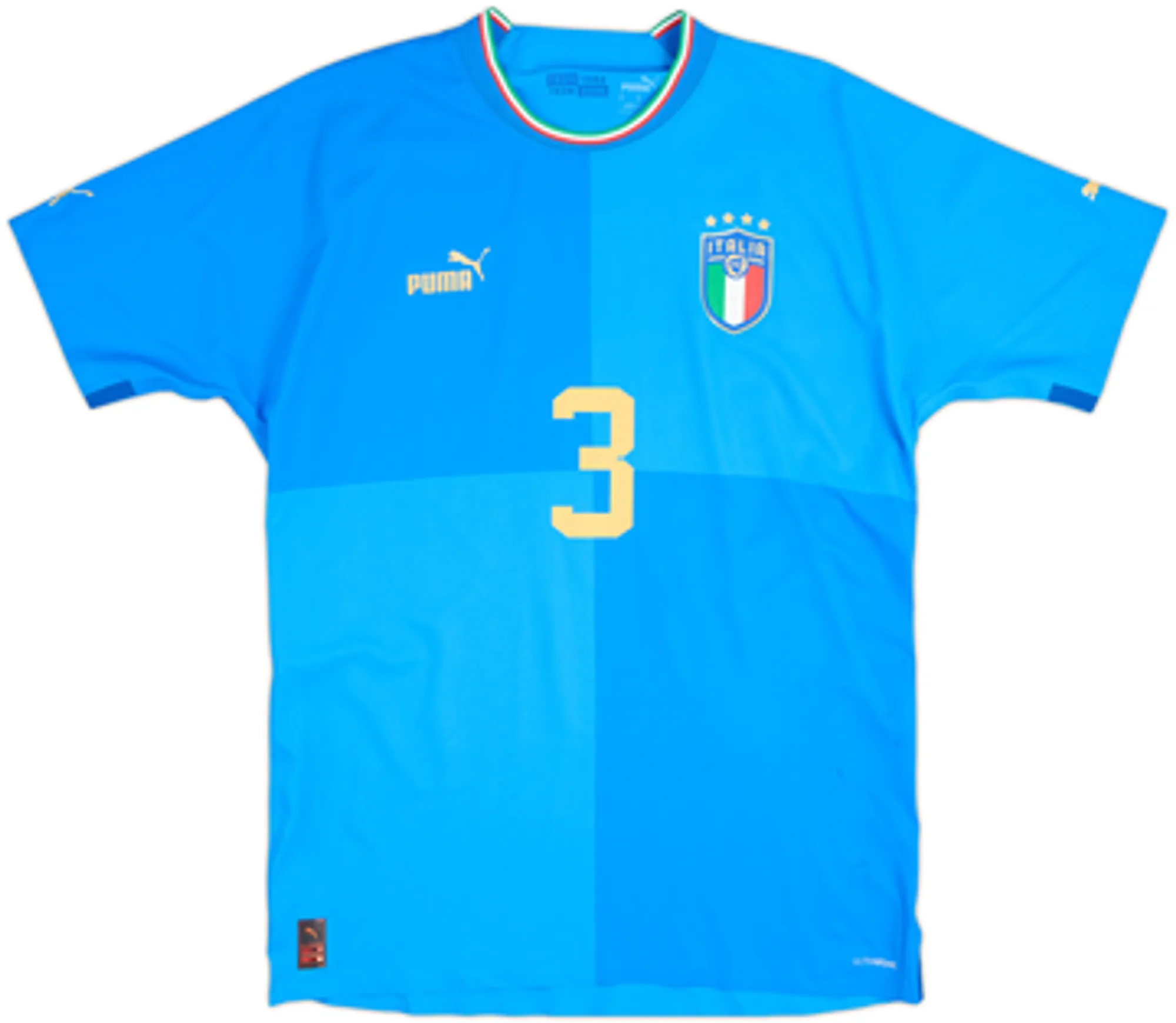2022-23 Italy Authentic Home Shirt Chiellini #3 - 6/10 - (XL)