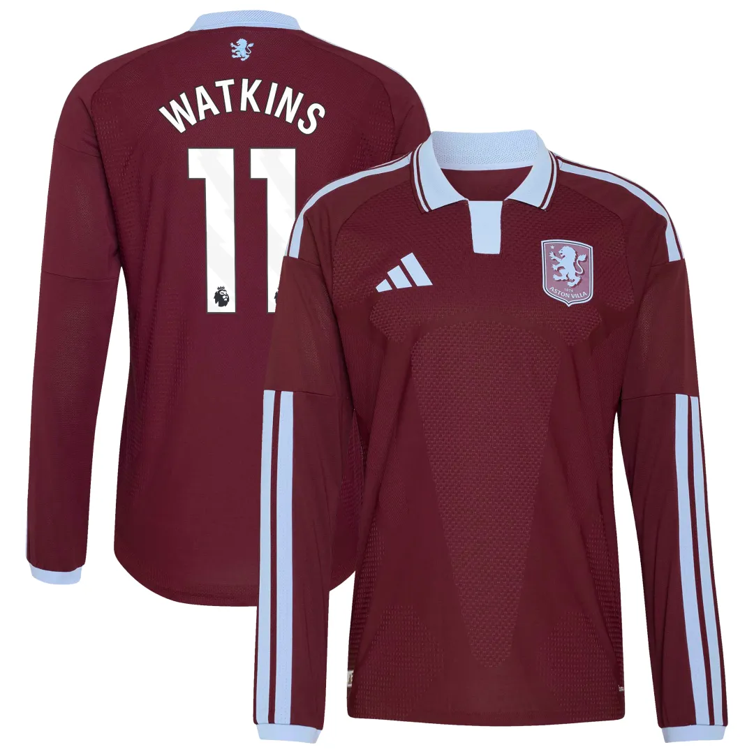ウェア Aston Villa Aston Villa adidas Home Authentic Shirt 2026-27 - Long Sleeve