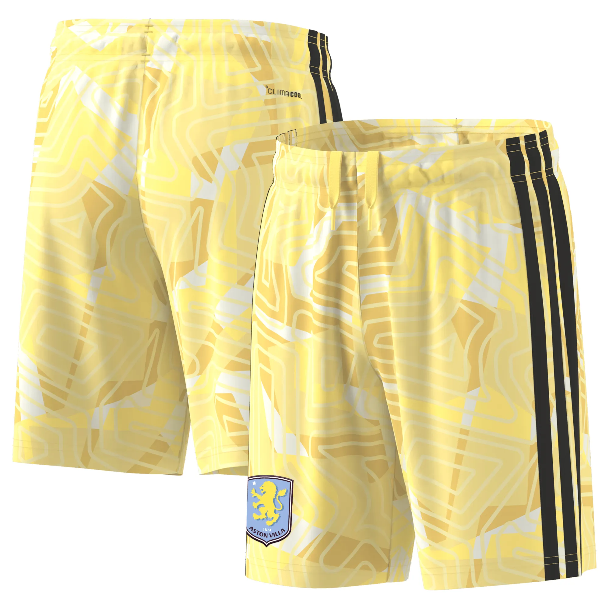 Aston Villa adidas Goalkeeper Shorts 2026-27 - Kids