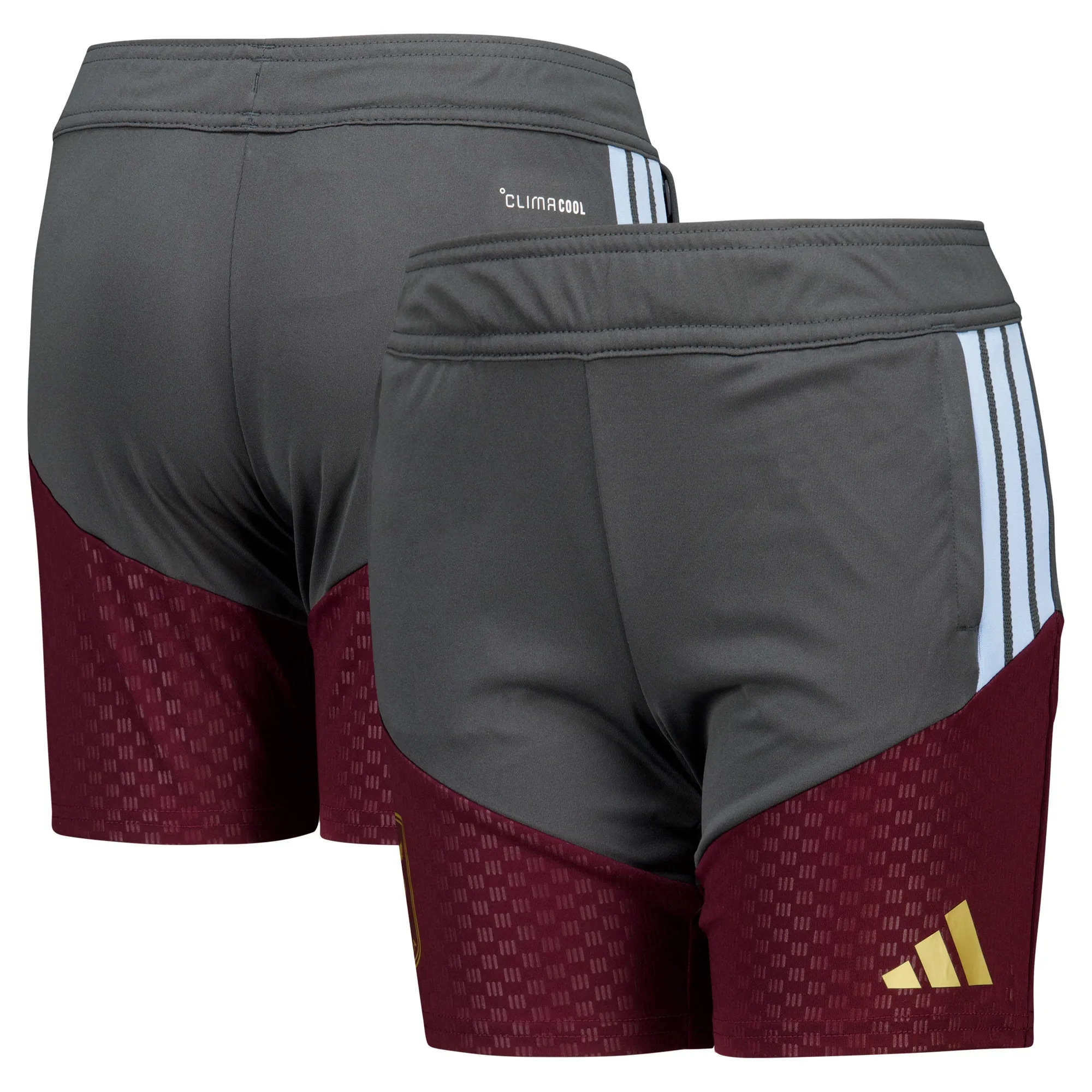 Aston Villa adidas Training Shorts - Charcoal - Kids