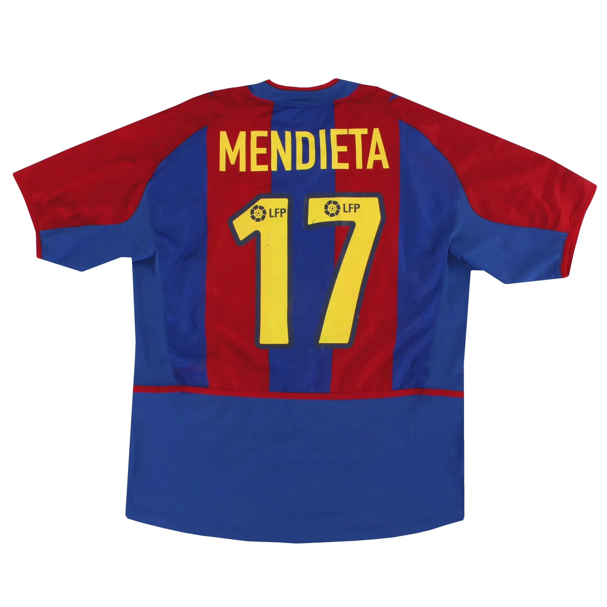 NIKE FC Barcelona MENDIETA 17 シャツ L 2002-03 Barcelona Nike Home Shirt Mendieta #17 M - Barcelona