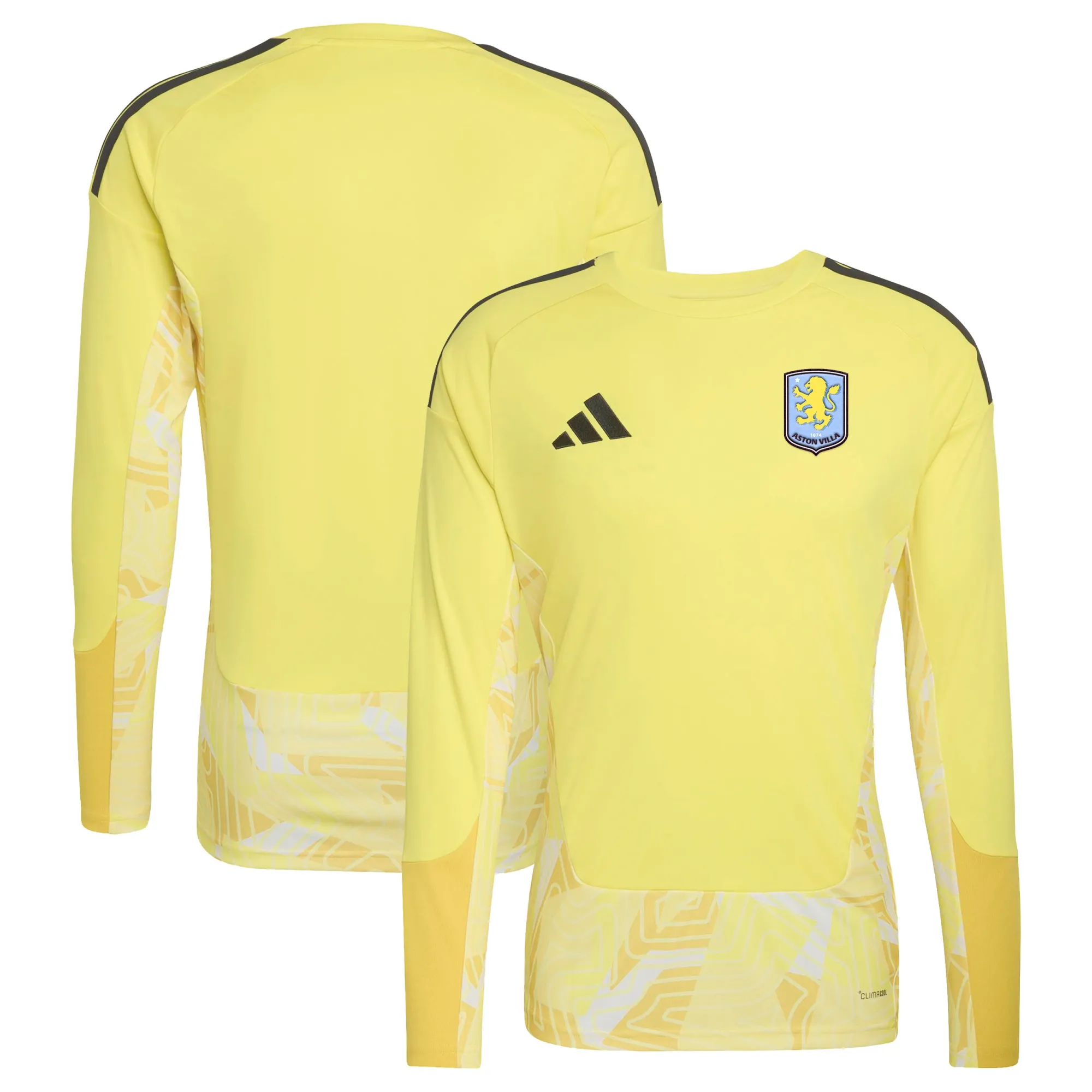 Aston Villa adidas Goalkeeper Shirt 2026-27 - Long Sleeve - Kids
