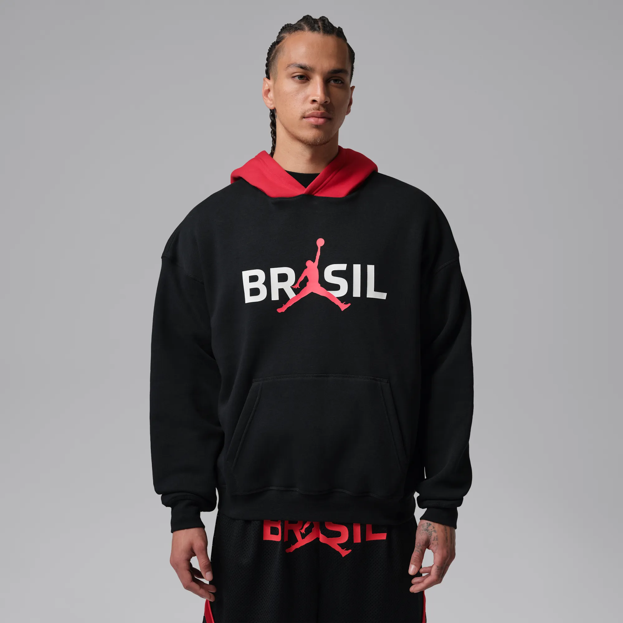 Nike Jordan Brooklyn Fleece Men's Pullover Hoodie - Black - Fleece