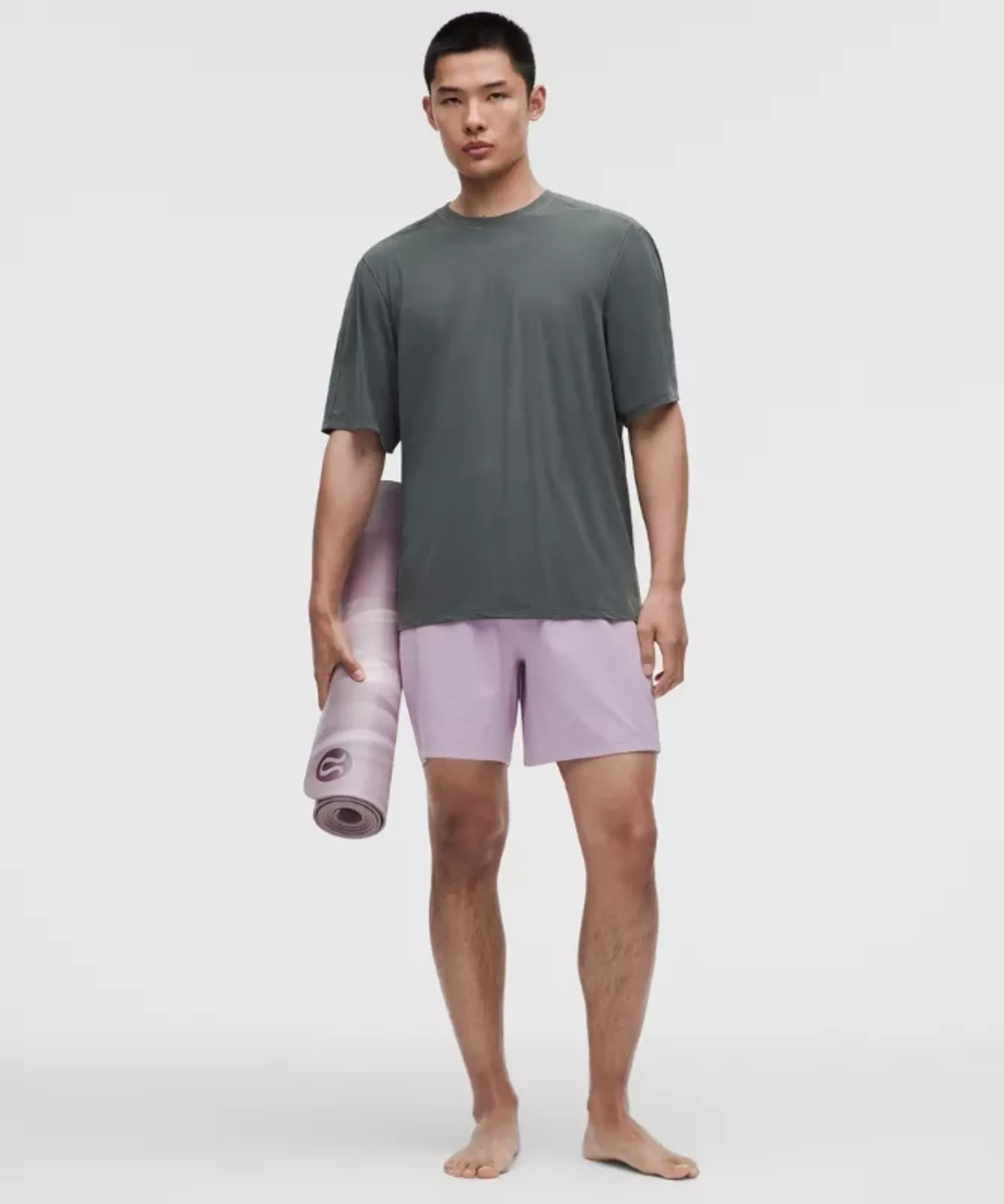 lululemon – Men's Nulu Classic-Fit Yoga Shorts – 7" – Color Purple – Size Small