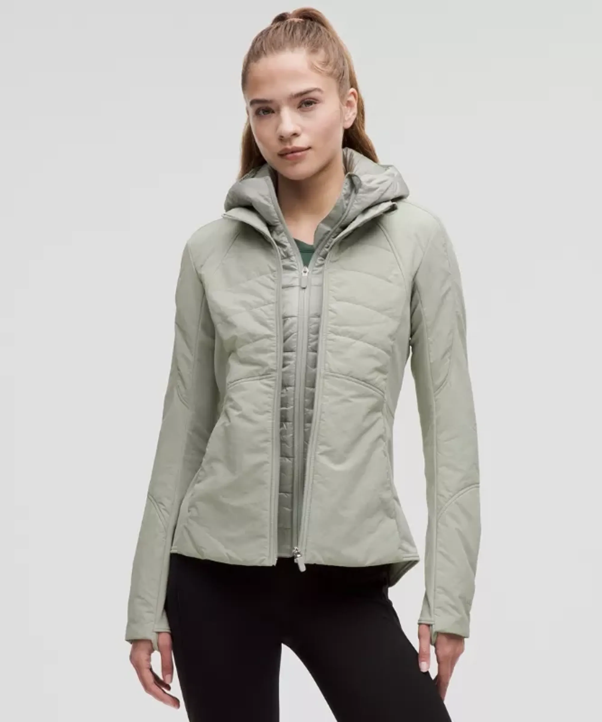 lululemon – Women's Another Mile Jacket – Color Grey/Green/Pastel – Size 14