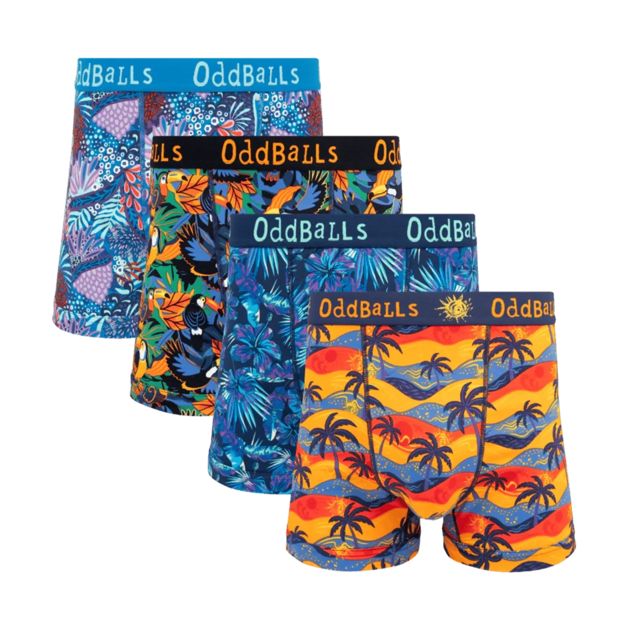 Summer of 26 Bundle - Mens Cotton Boxer Shorts 4 Pack