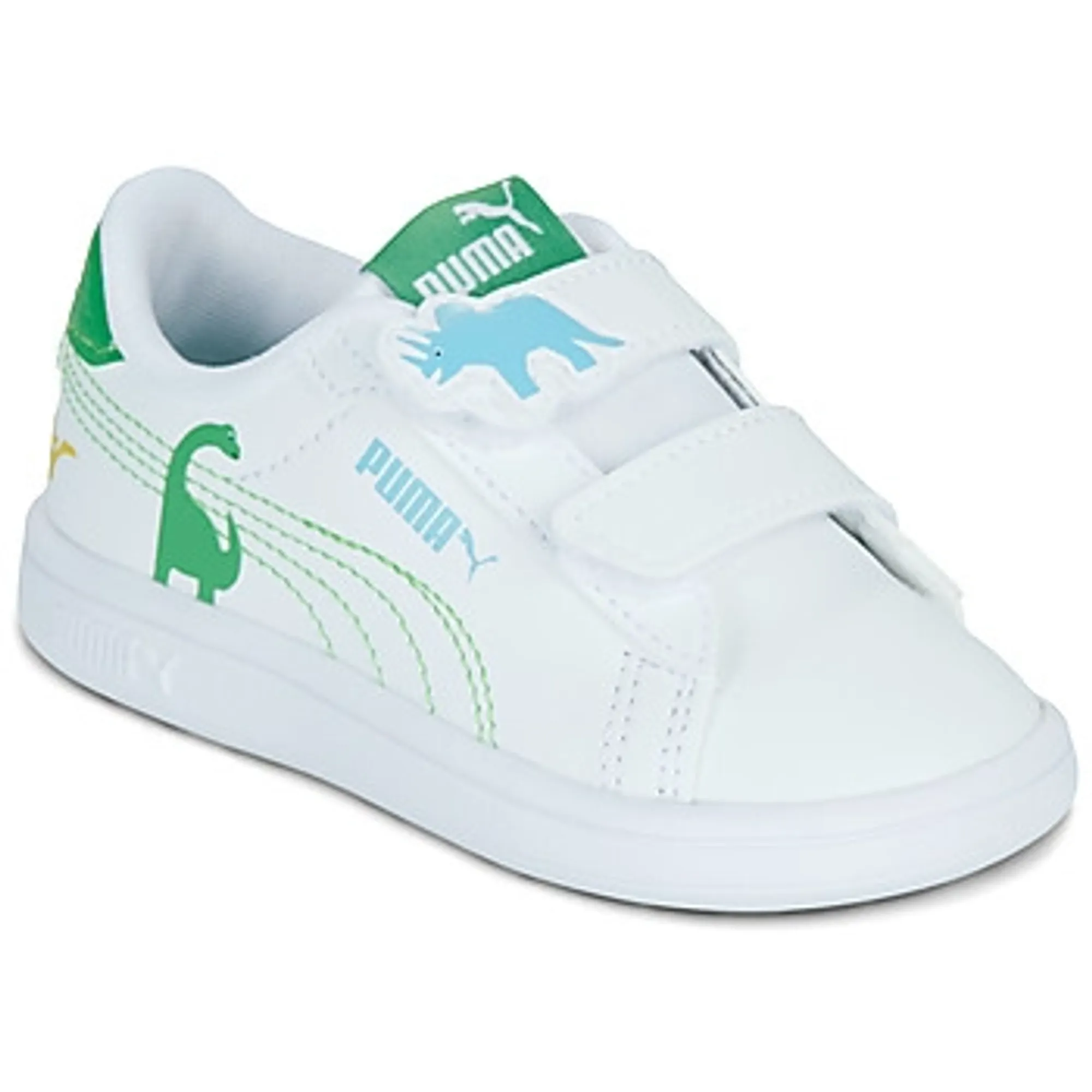 Puma  Puma Smash 3.0 Dino V Inf  boys's Children's Shoes (Trainers) in White