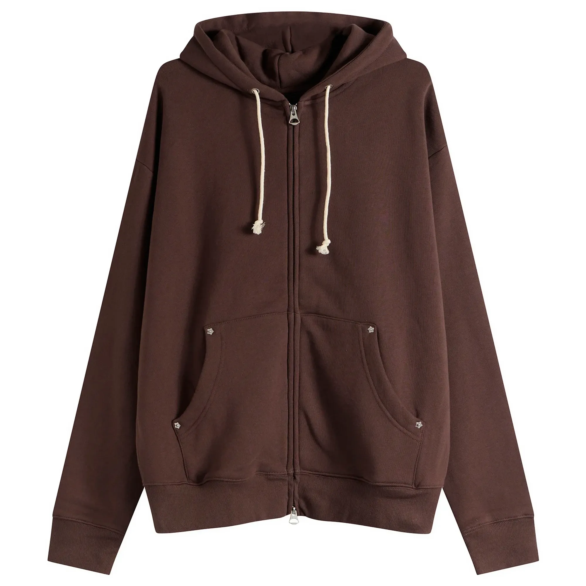 Larriet Men's G9 Zip Hoodie Brown