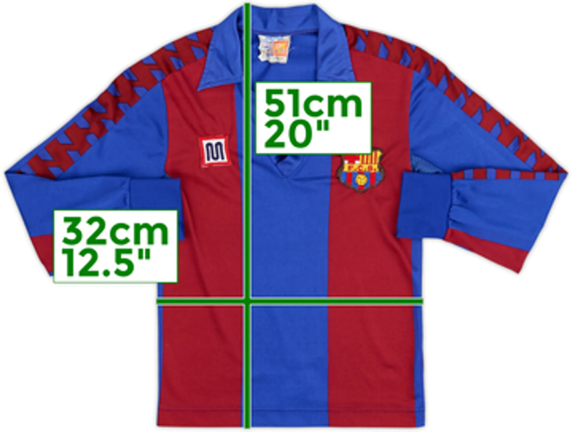 1984-89 Barcelona Home L/S Shirt - 10/10 - (6-8 Years)