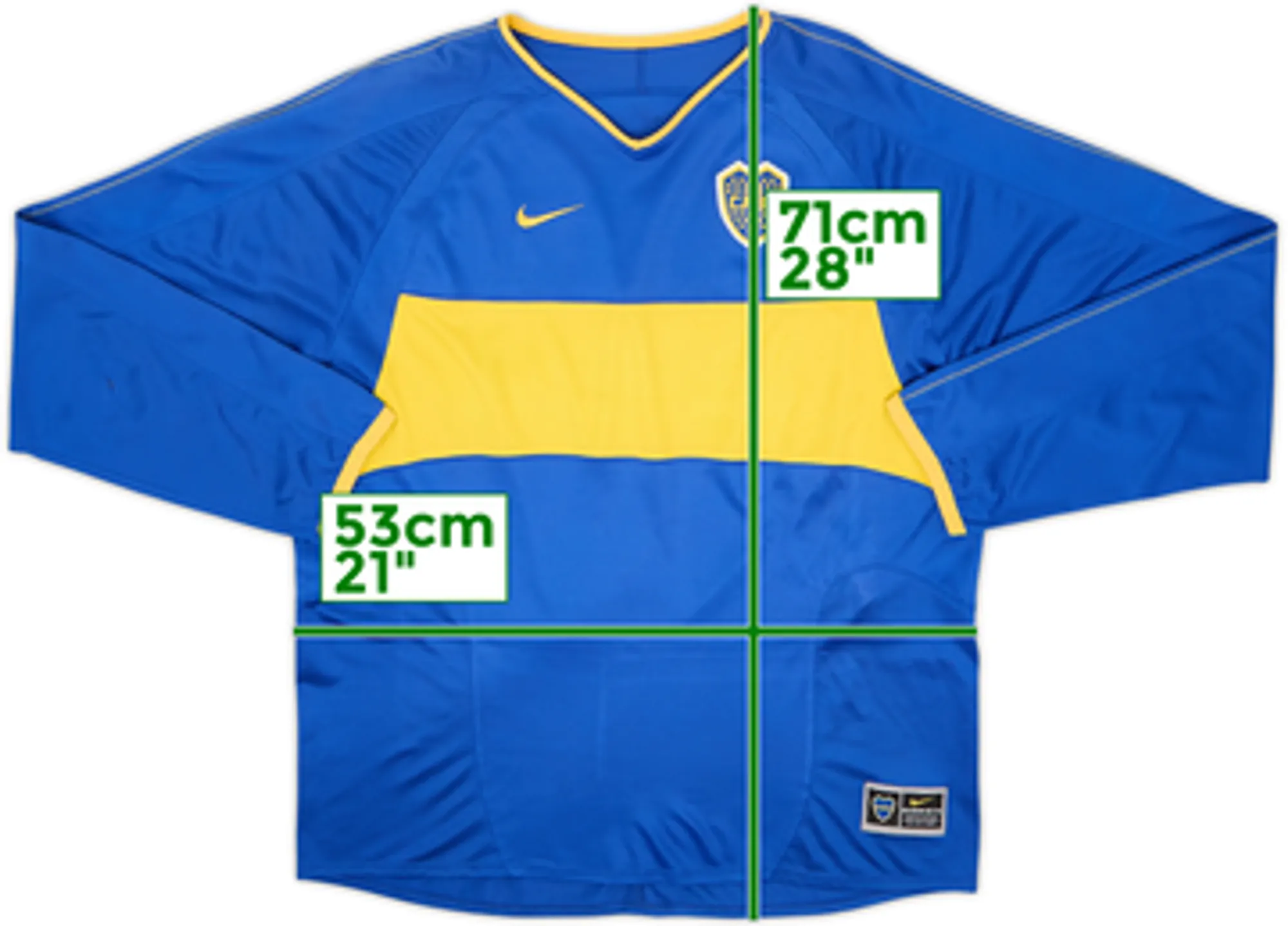 2003-04 Boca Juniors Home L/S Shirt - 8/10 - (XL)
