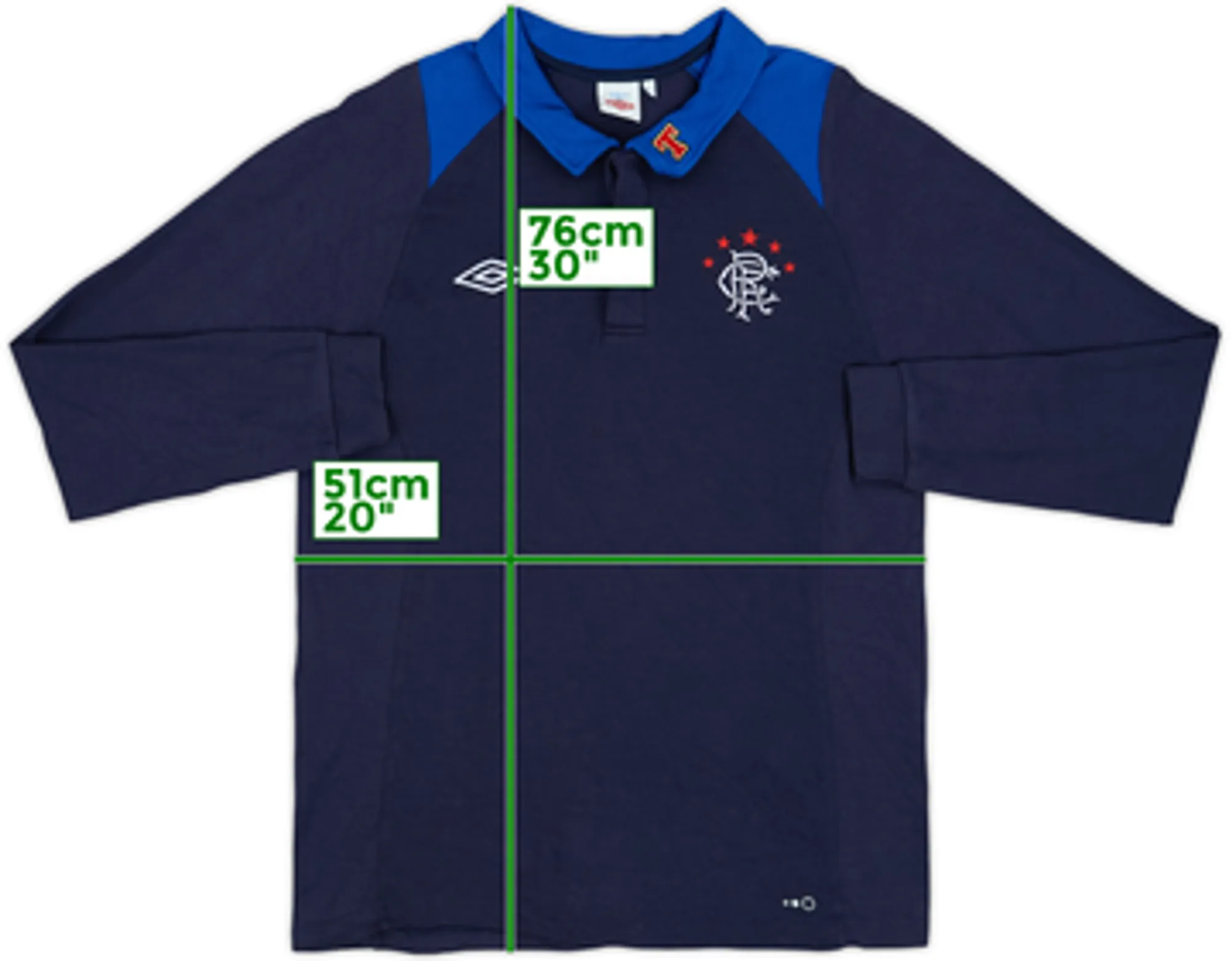2010-11 Rangers Umbro Polo L/S Shirt - 6/10 - (L)