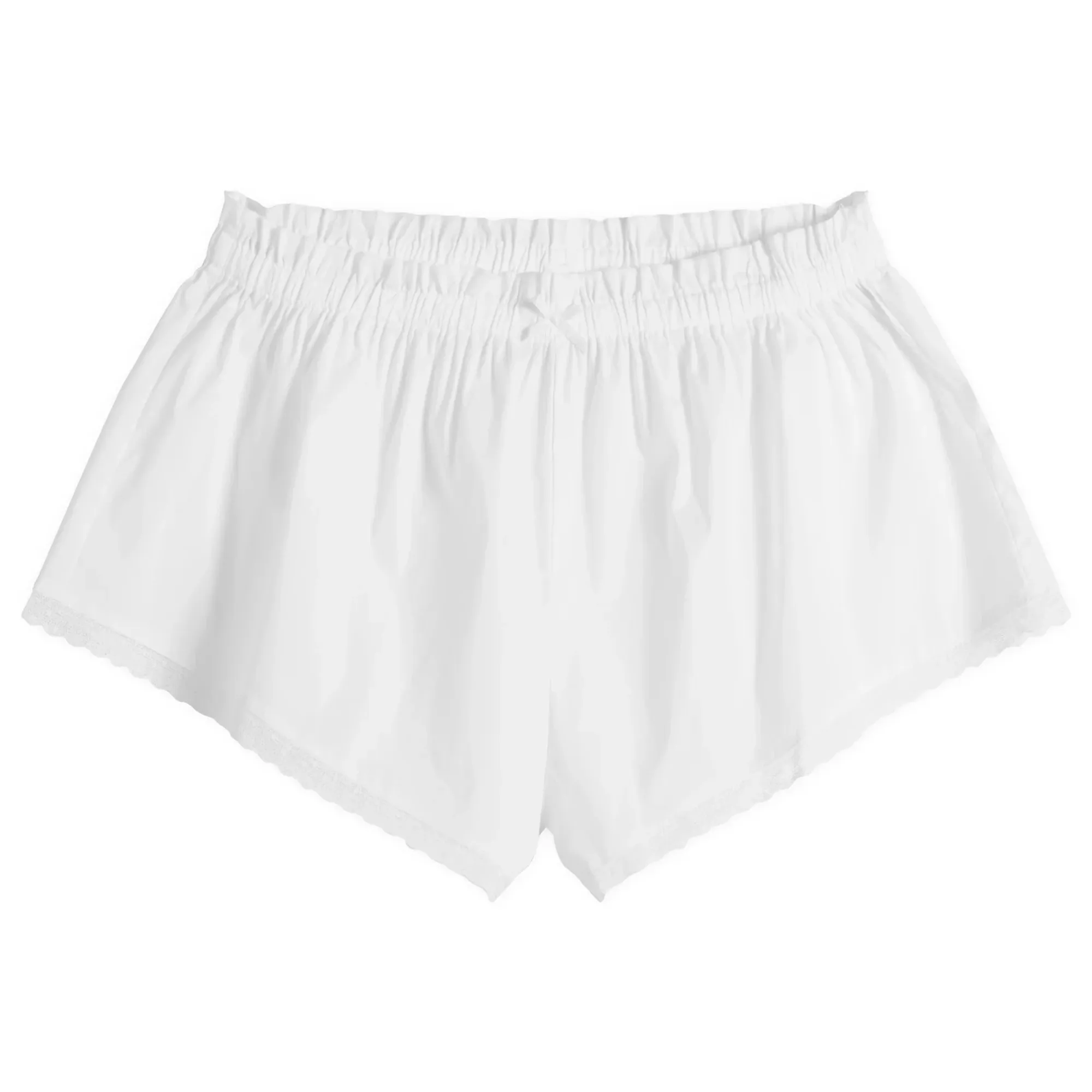 SKIMS Women's Garment Washed Poplin Short Snow