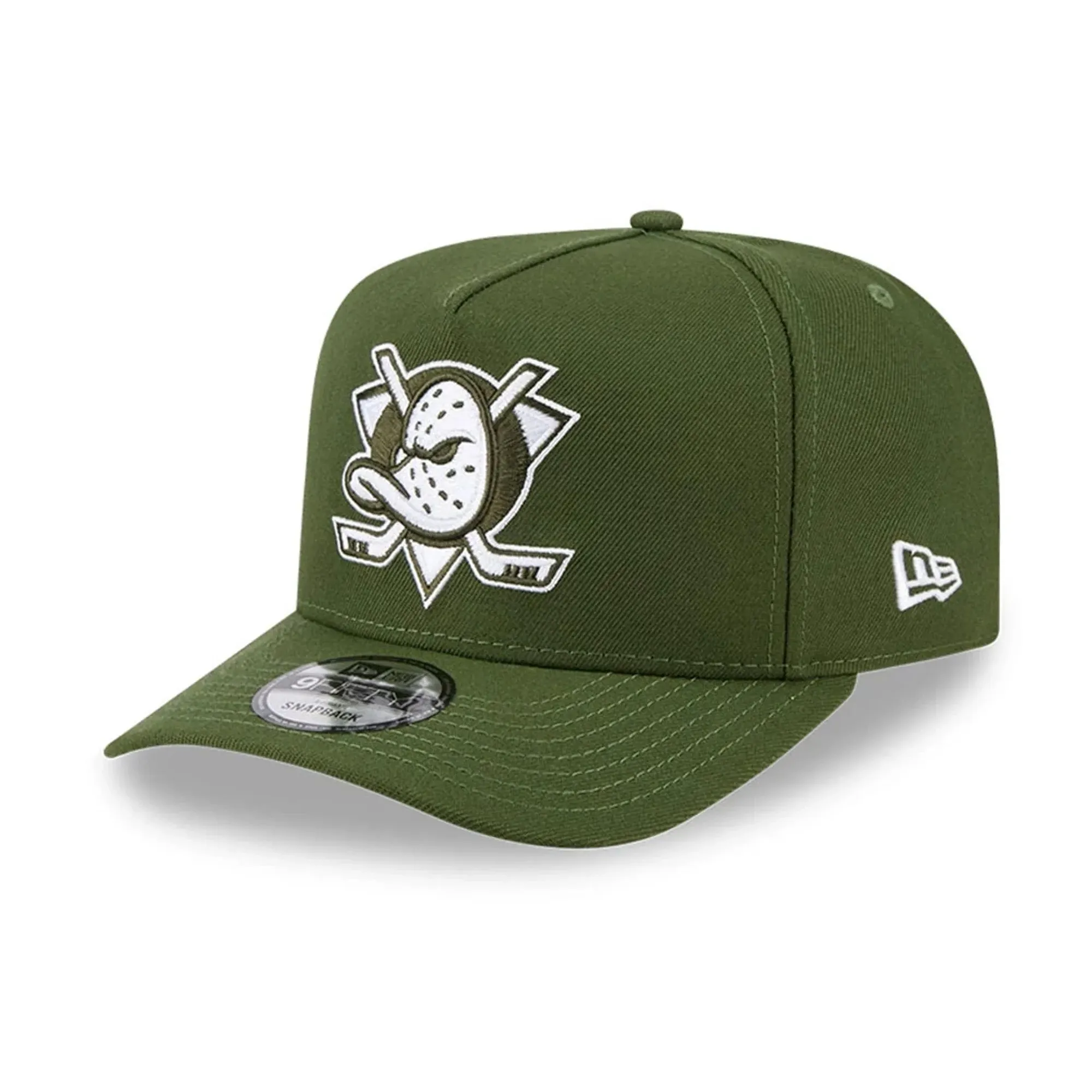 Ducks NHL Rifle Green 9FIFTY A-Frame Snapback Adjustable Cap New Era Cap adult unisex