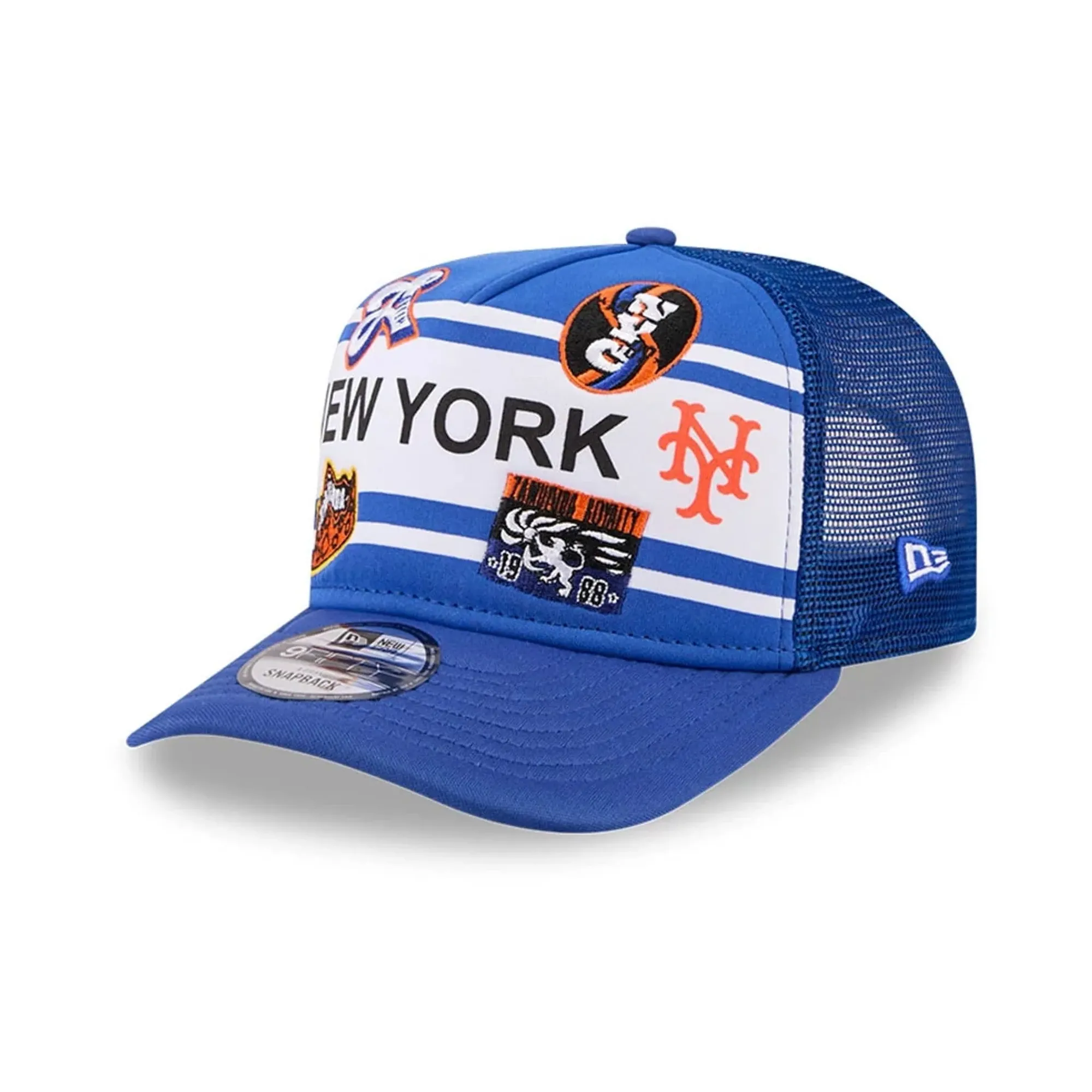 Mets MLB X Coming To America Blue 9FIFTY A-Frame Snapback Adjustable Cap New Era Cap adult unisex