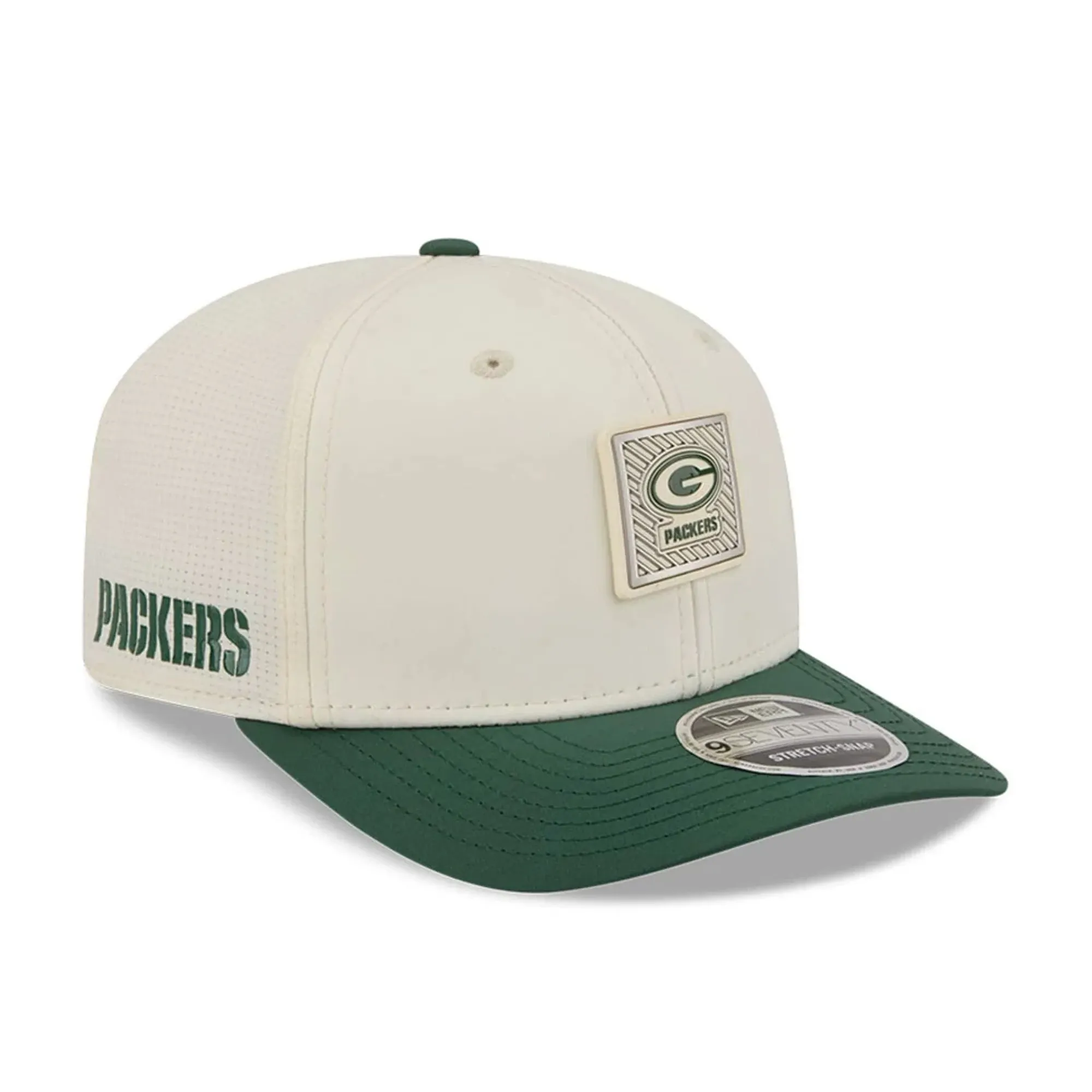 Packers NFL Training 2026 White 9SEVENTY Stretch Snap Adjustable Cap New Era Cap adult unisex