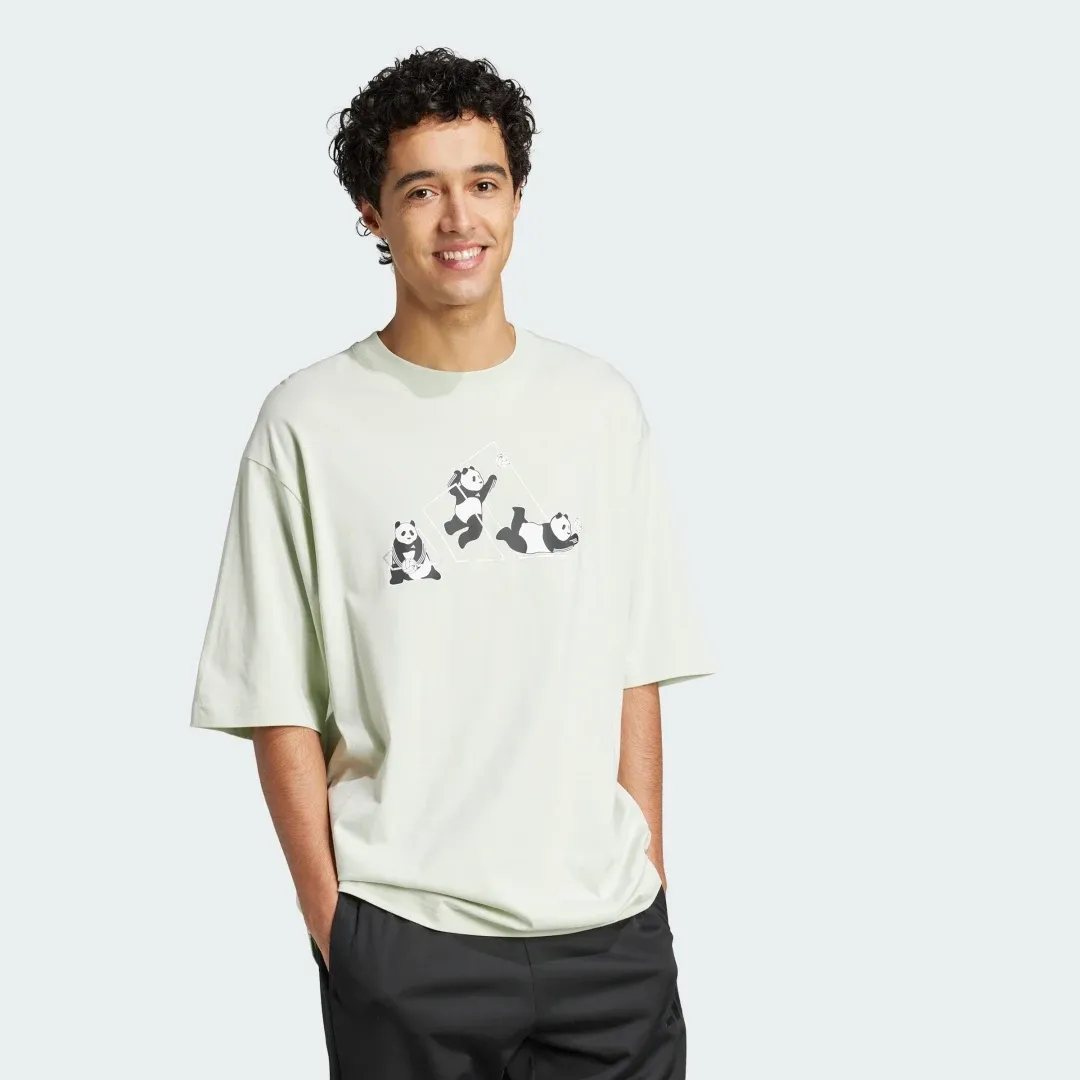 BABY L Zepp Haneda ホワイトフレームTシャツ adidas Panda Play Graphic T-Shirt | JZ3276 | FOOTY.COM