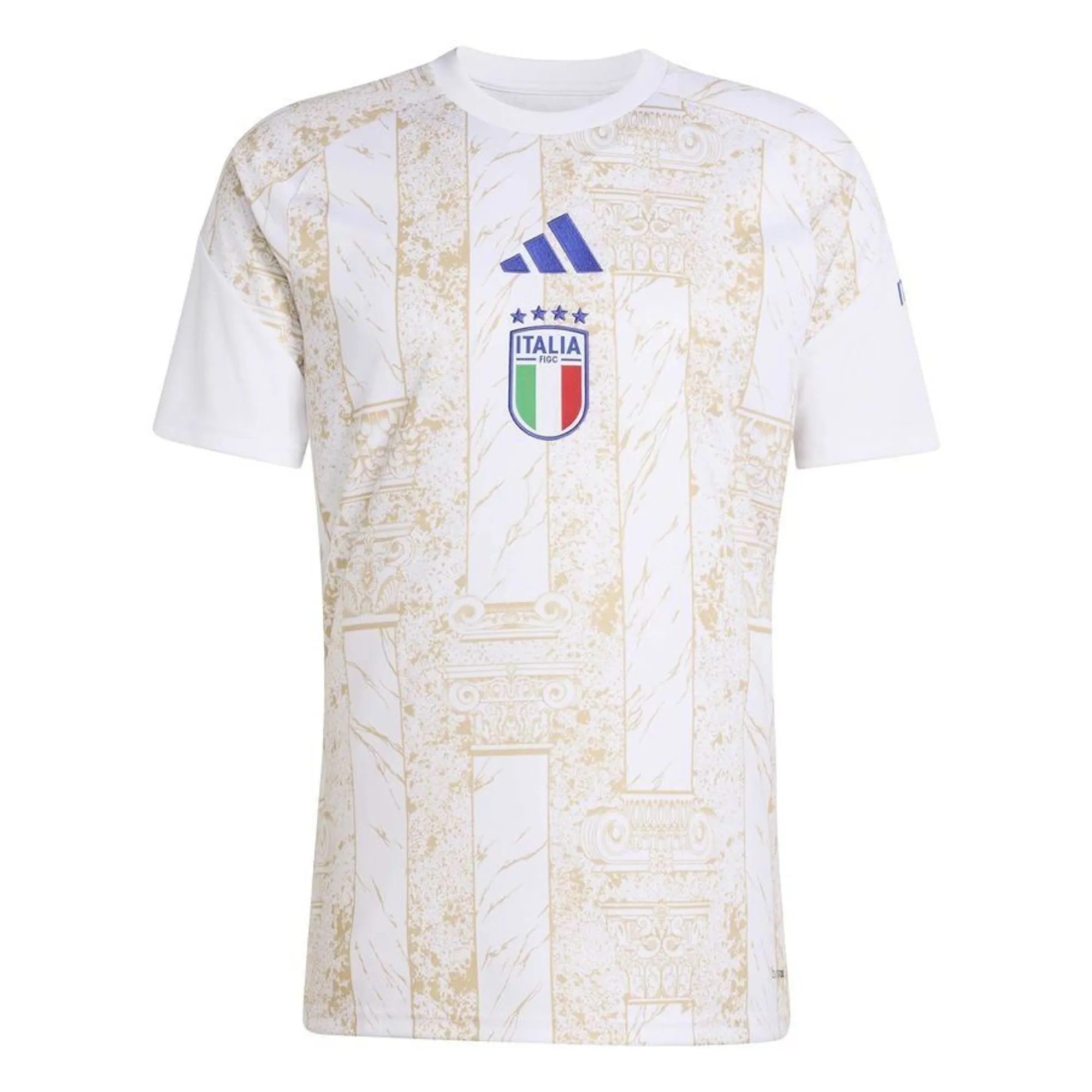 adidas Italy Training T-Shirt Pre Match - ['White']