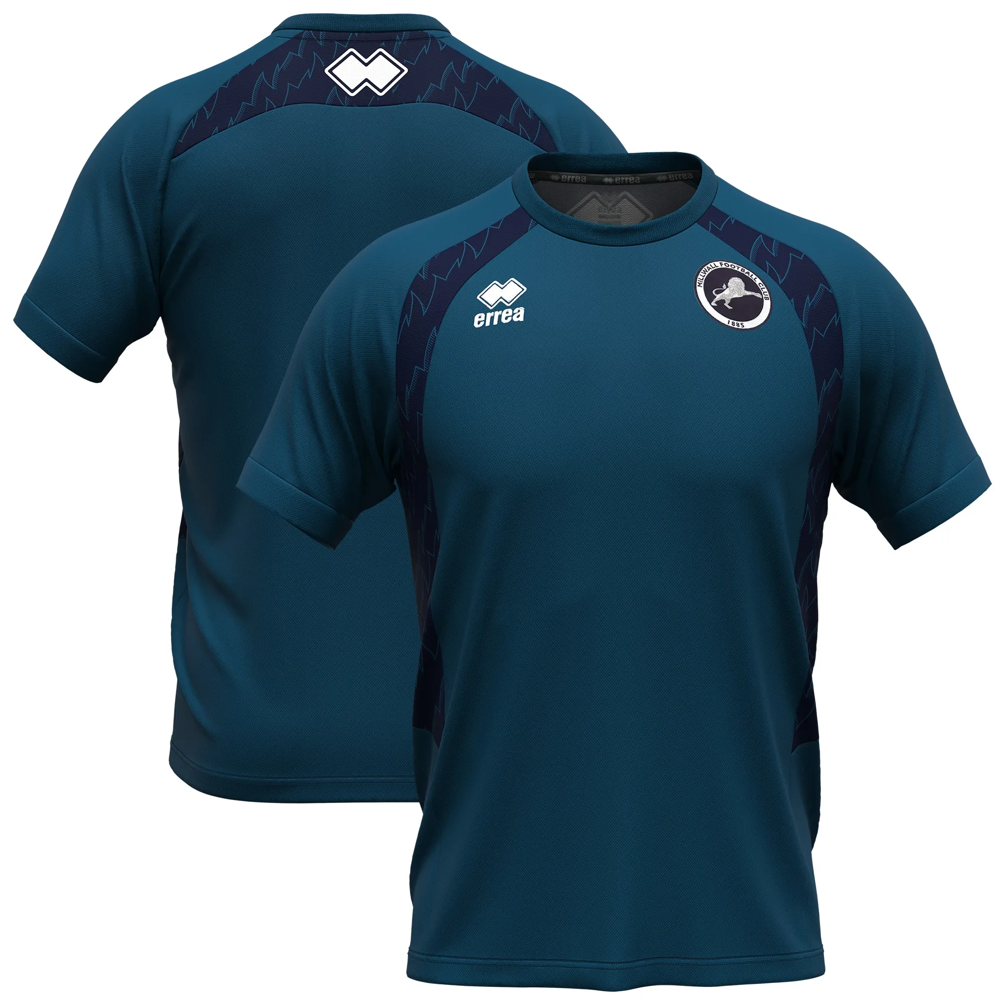 Millwall FC Errea Players Training Top - Petrol Blue