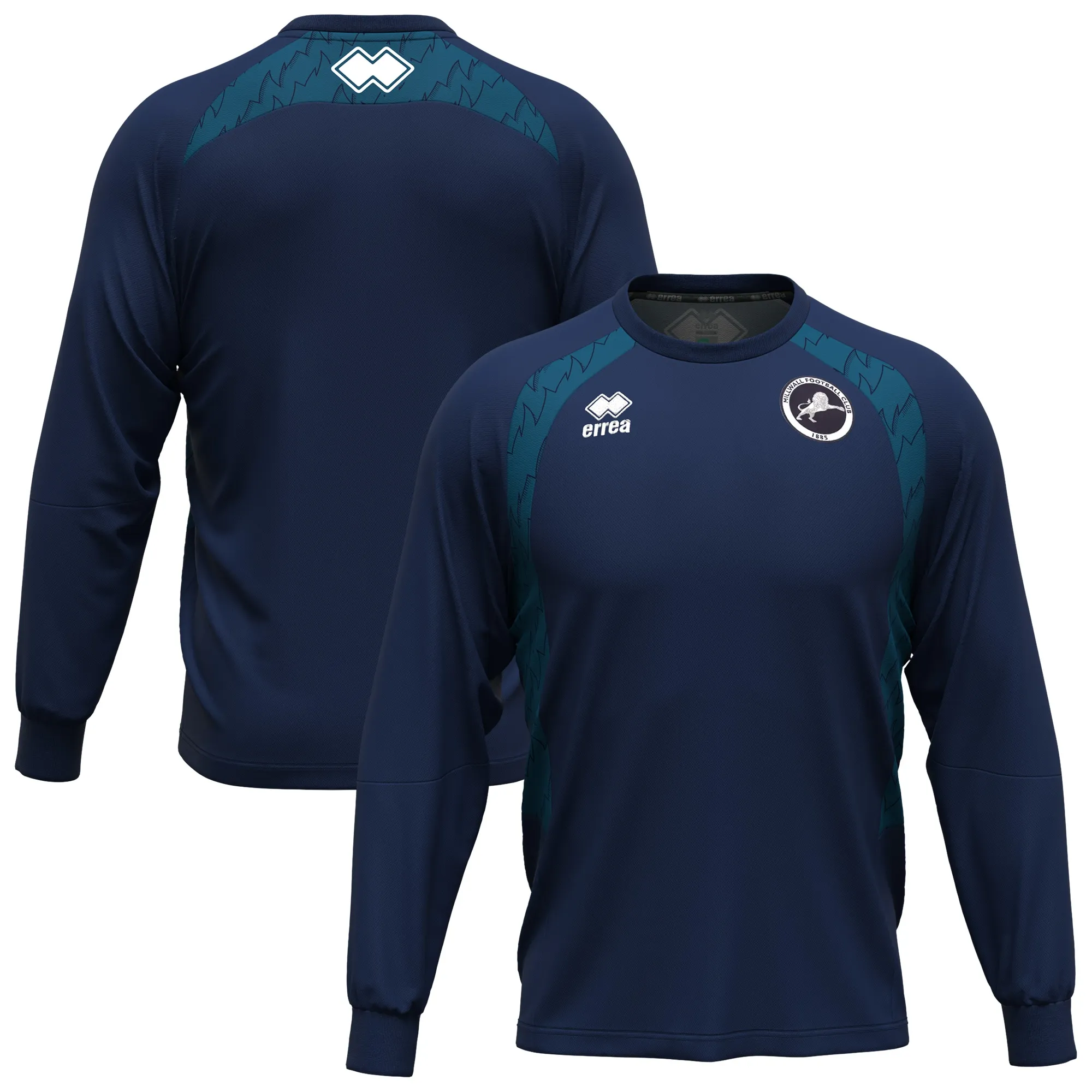 Millwall FC Errea Staff Training Sweatshirt - Navy