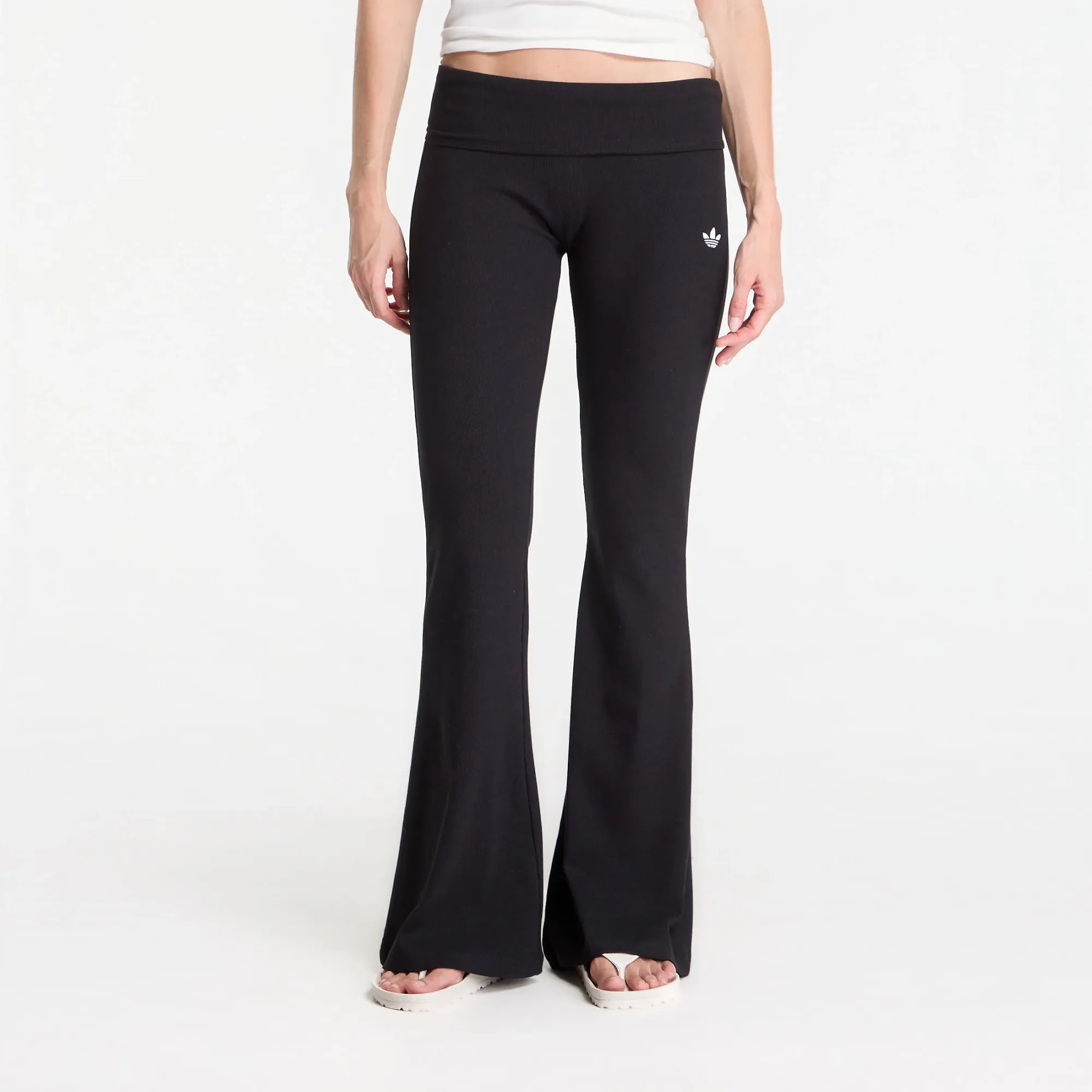 Pants Adidas Essentials Rib Flared Leggings Black L