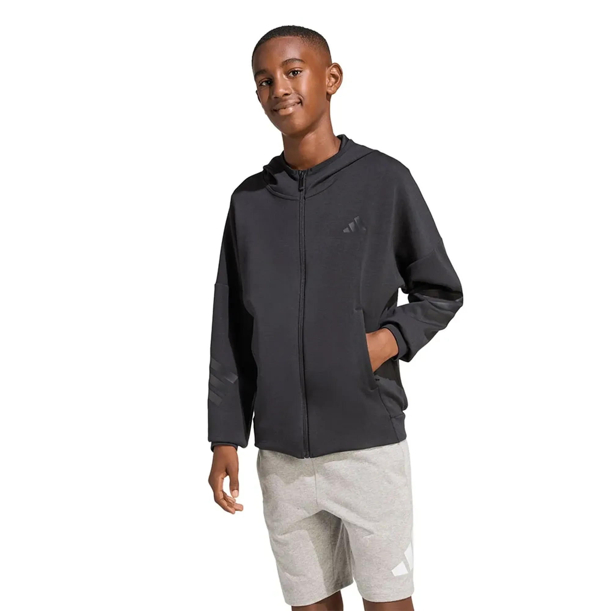 Adidas Future Icons 3 Stripes Full Zip Sweatshirt
