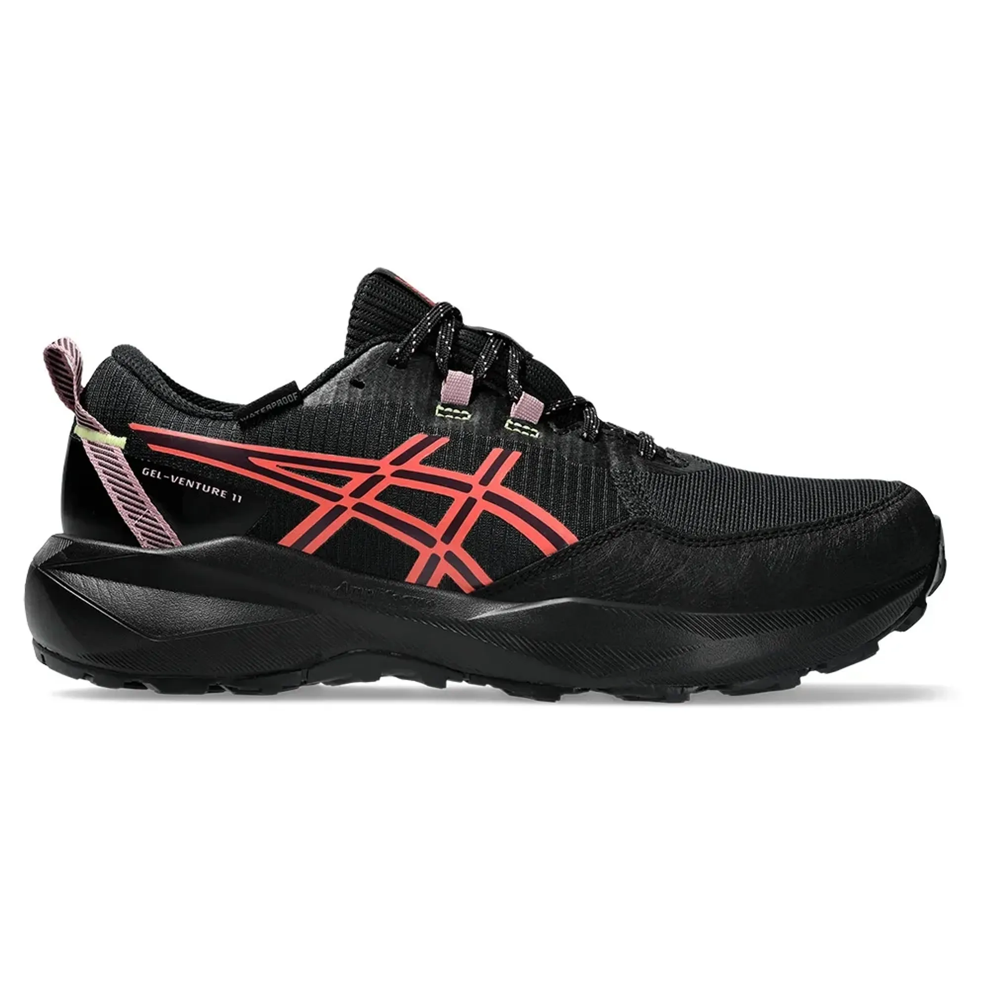 ASICS GEL-VENTURE 11 WATERPROOF Trail running shoe Women - black, coral