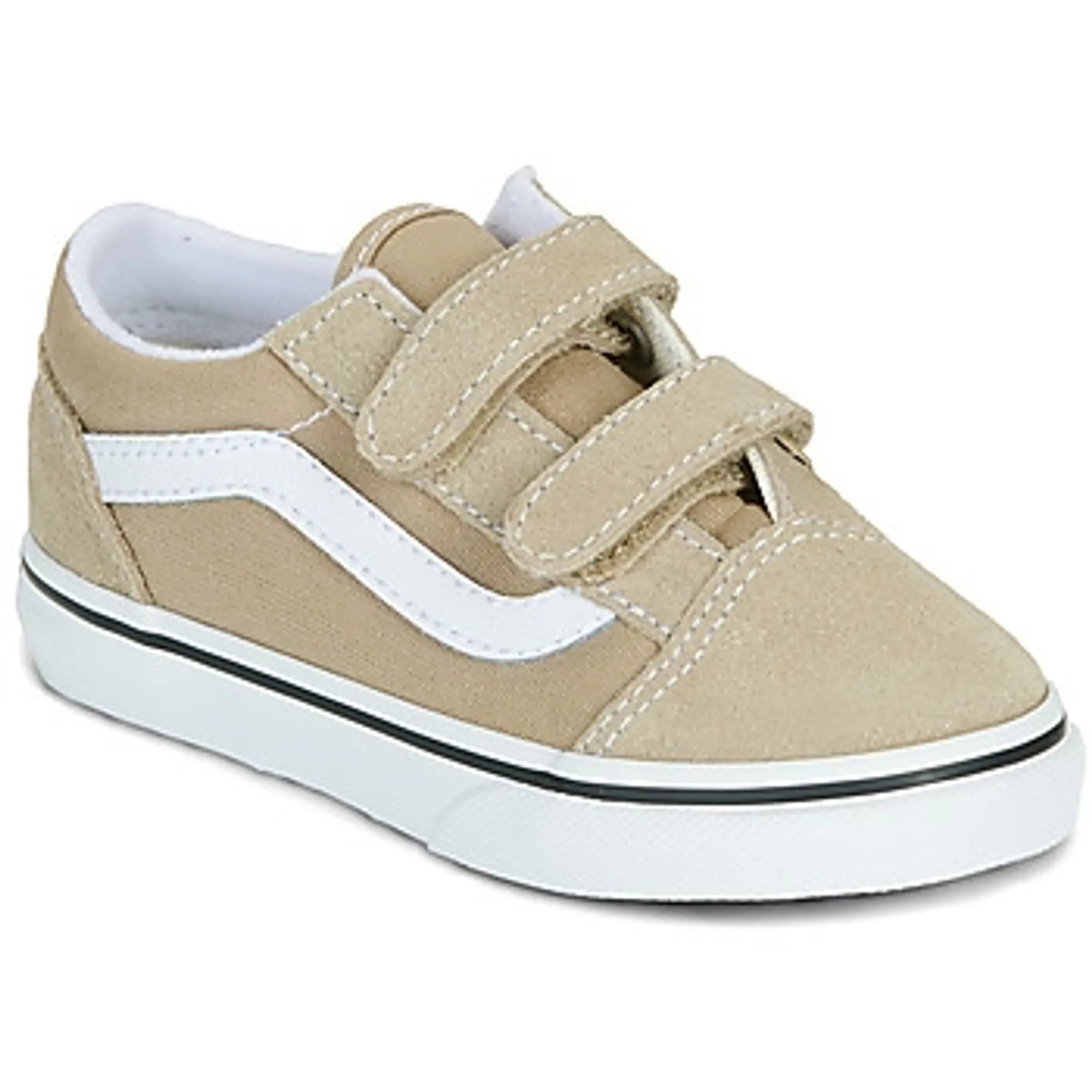 Vans Old Skool V boys's Children's Shoes (Trainers) in Beige