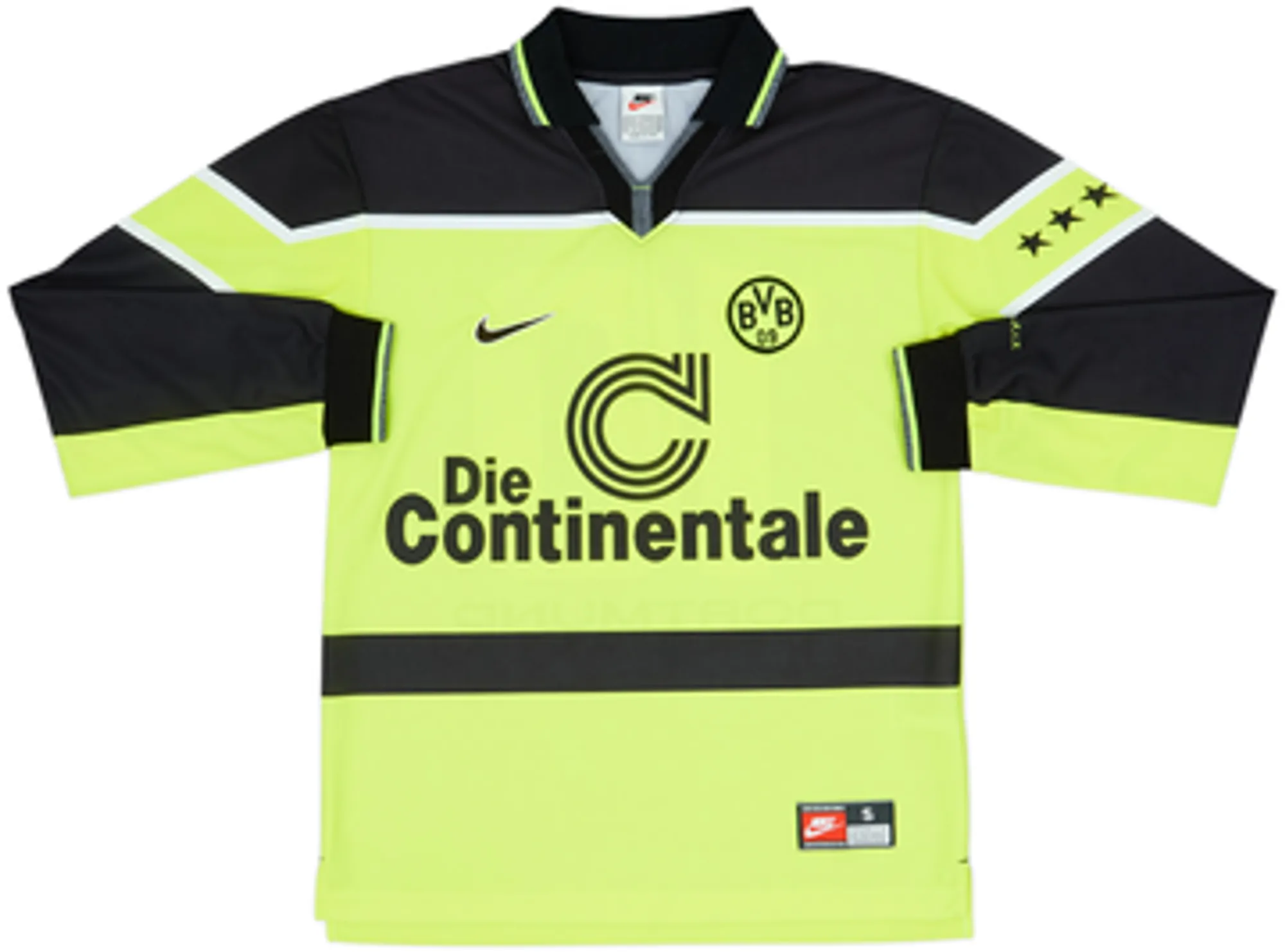 1997-98 Borussia Dortmund Home L/S Shirt Moller #10 - 8/10 - (S)