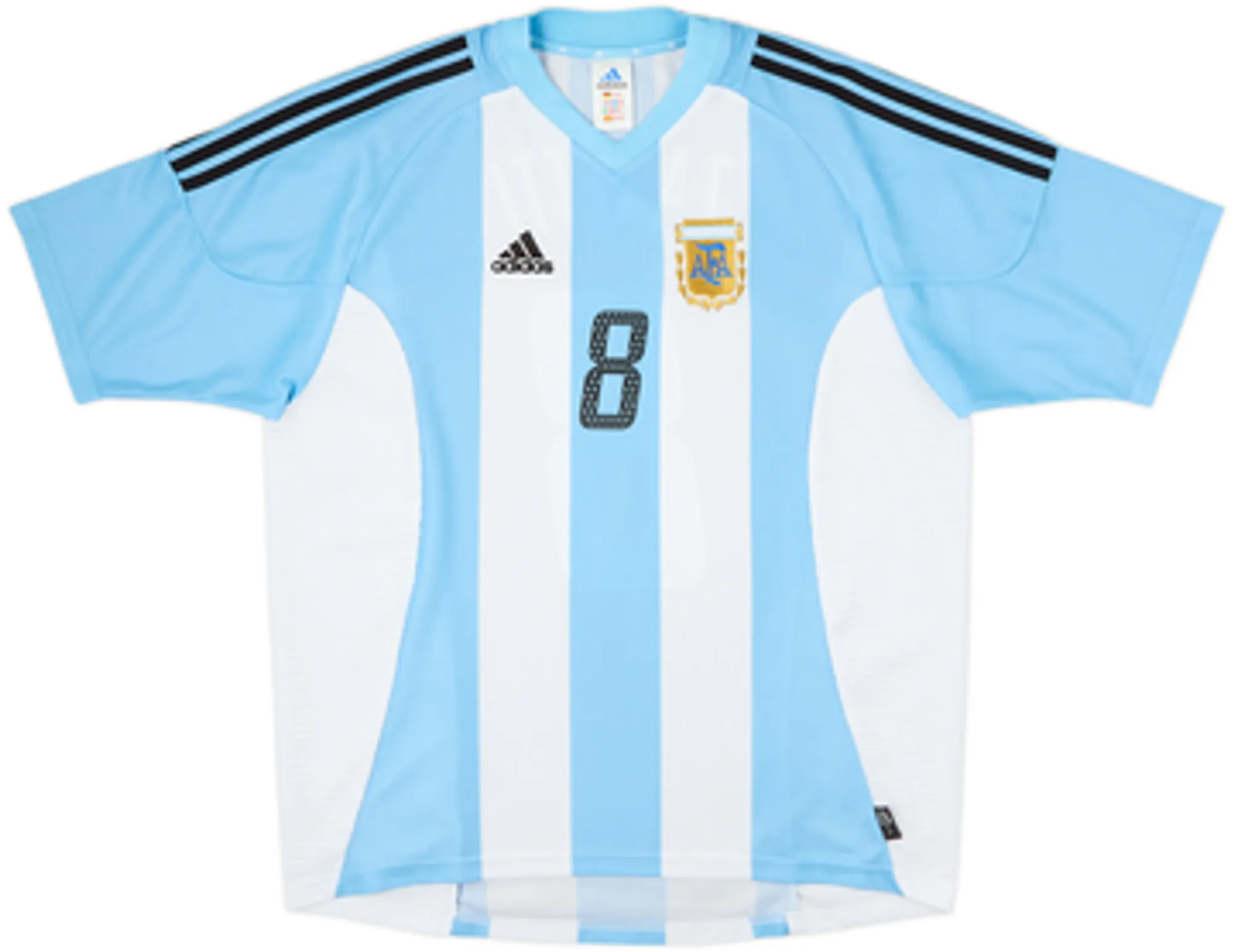 2002-04 Argentina Home Shirt Zanetti #8 - 10/10 - (L)