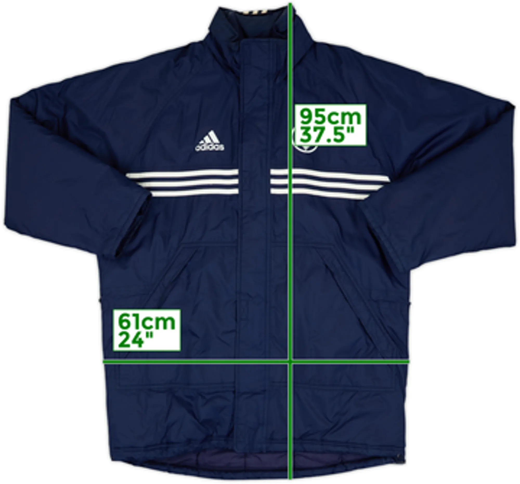 1999-00 Bordeaux adidas Padded Bench Coat - 8/10 - (M/L)