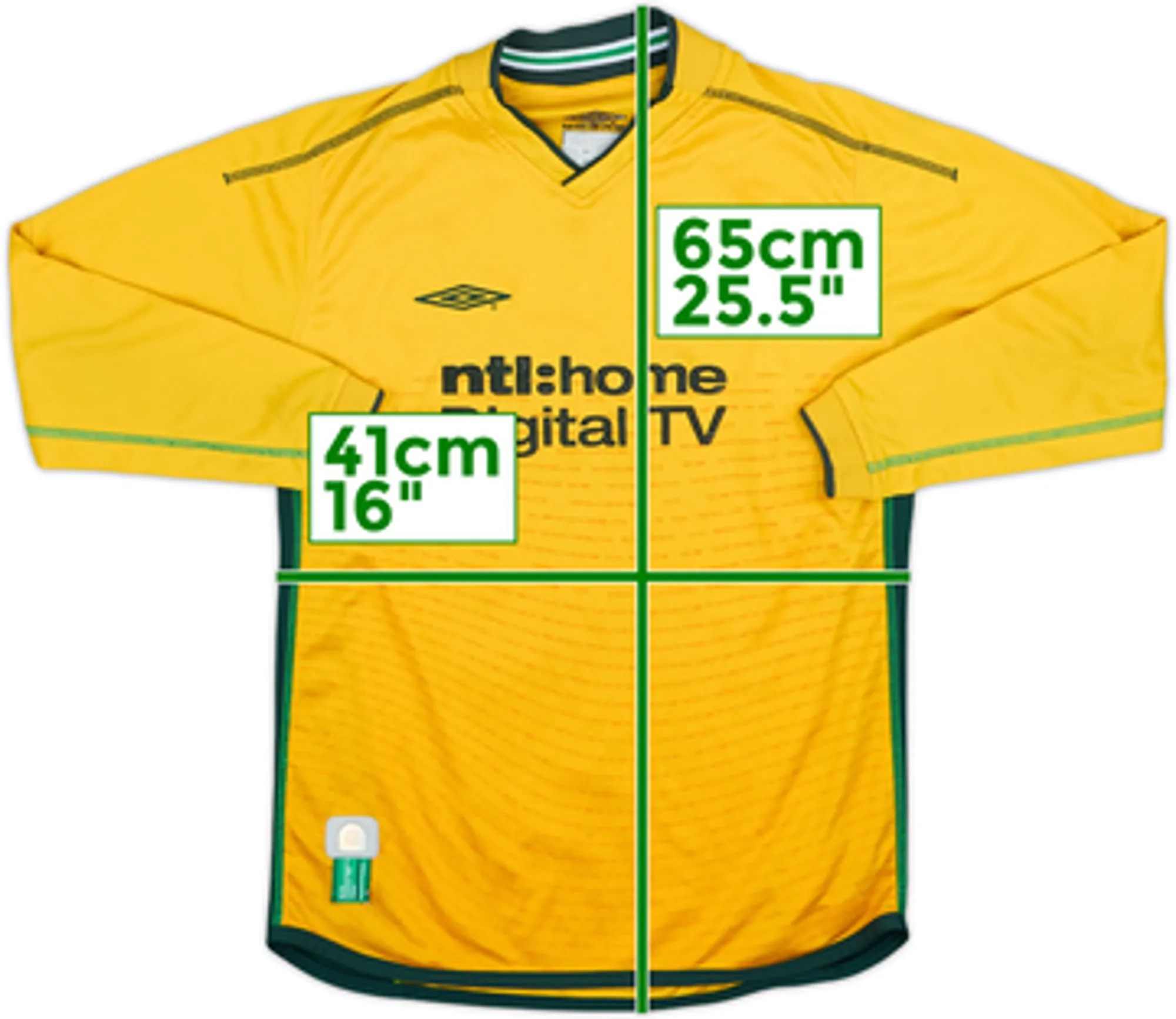 2002-03 Celtic Away L/S Shirt - 7/10 - (M.Boys)