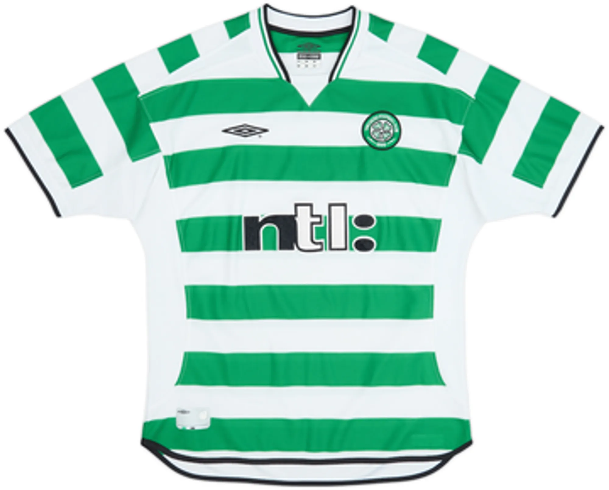 2001-03 Celtic Home Shirt Larsson #7 - 9/10 - (L)