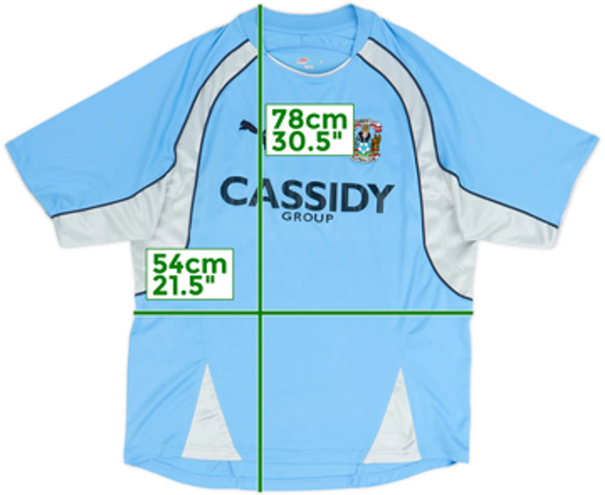 2007-08 Coventry Home Shirt - 9/10 - (XL)