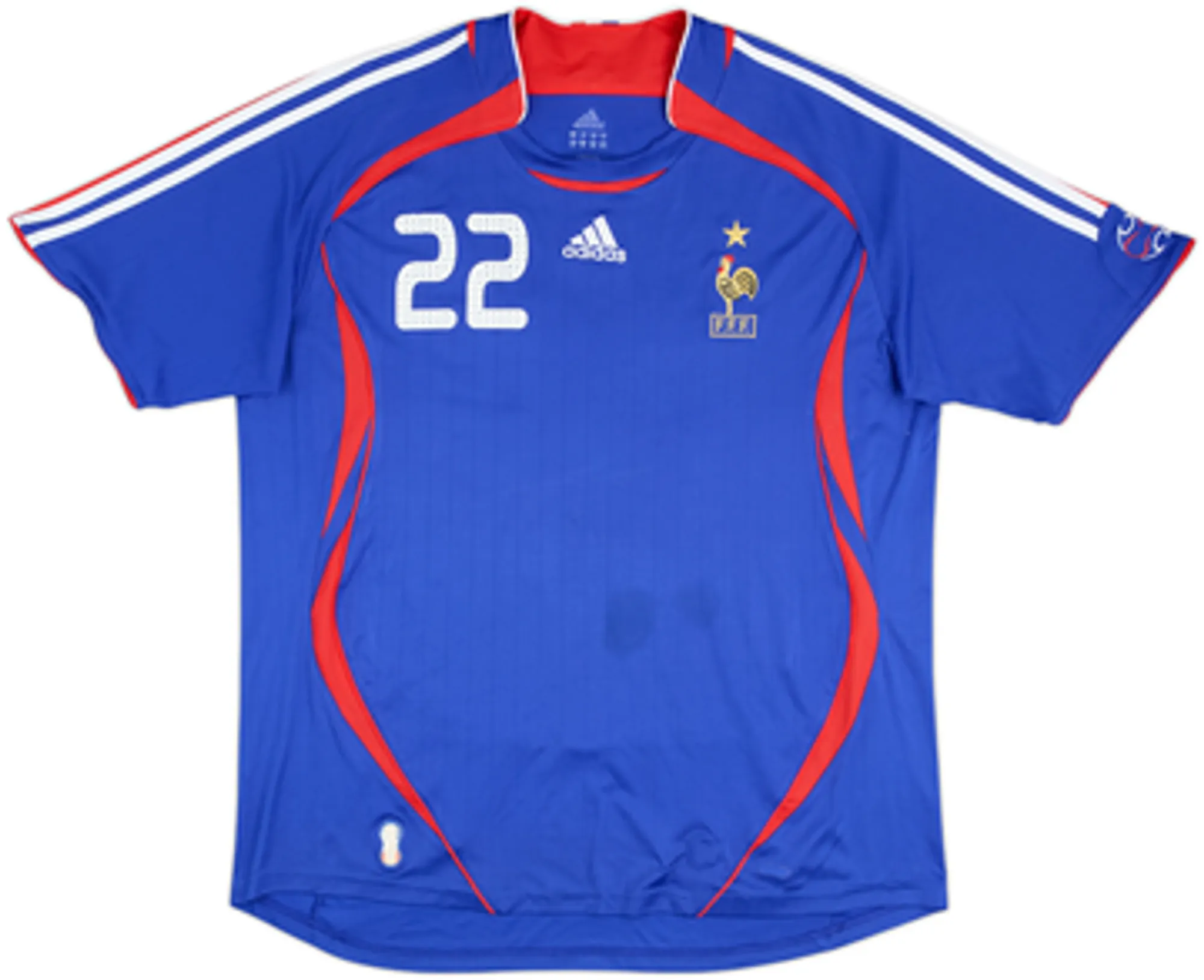 2006-07 France Home Shirt Ribery #22 - 5/10 - (XL)