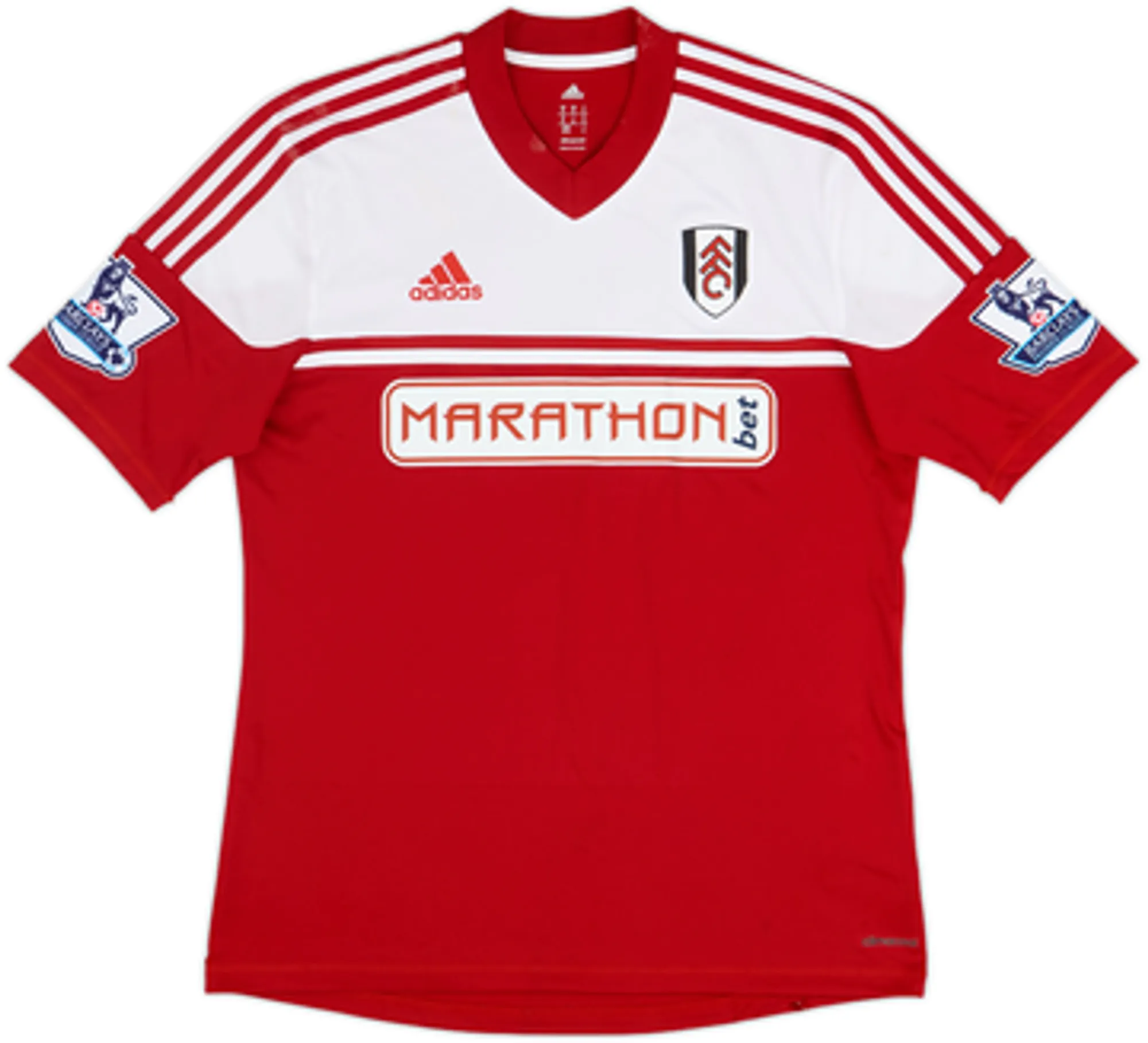 2013-15 Fulham Signed Away Shirt Parker #28 - 5/10 - (M)