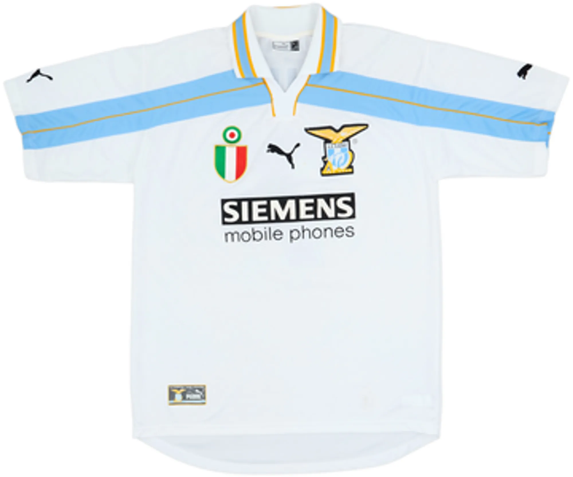 2000-01 Lazio Home Shirt Claudio #7 - 6/10 - (S)