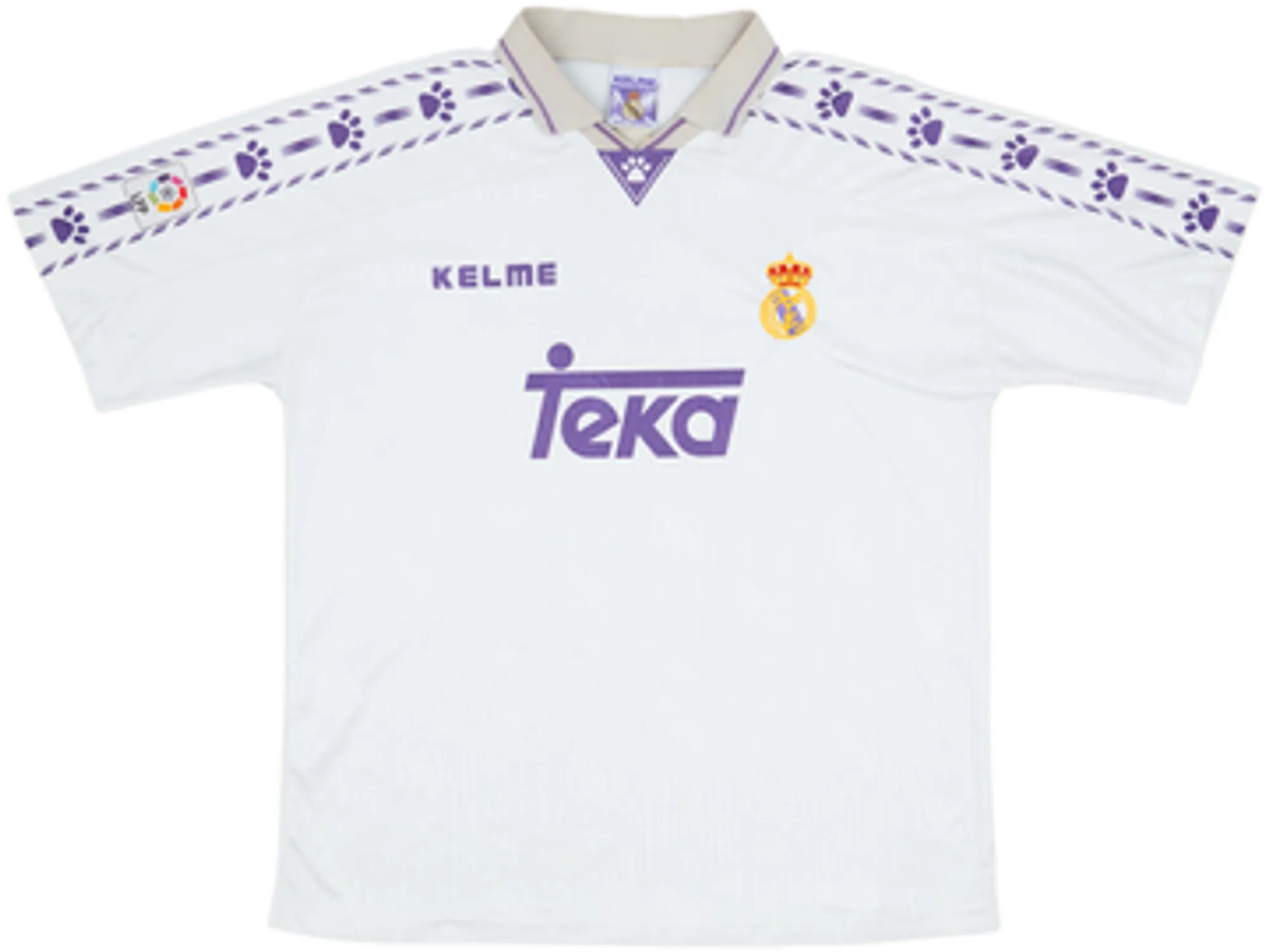 1996-97 Real Madrid Home Shirt Mijatovic #8 - 5/10 - (XL)