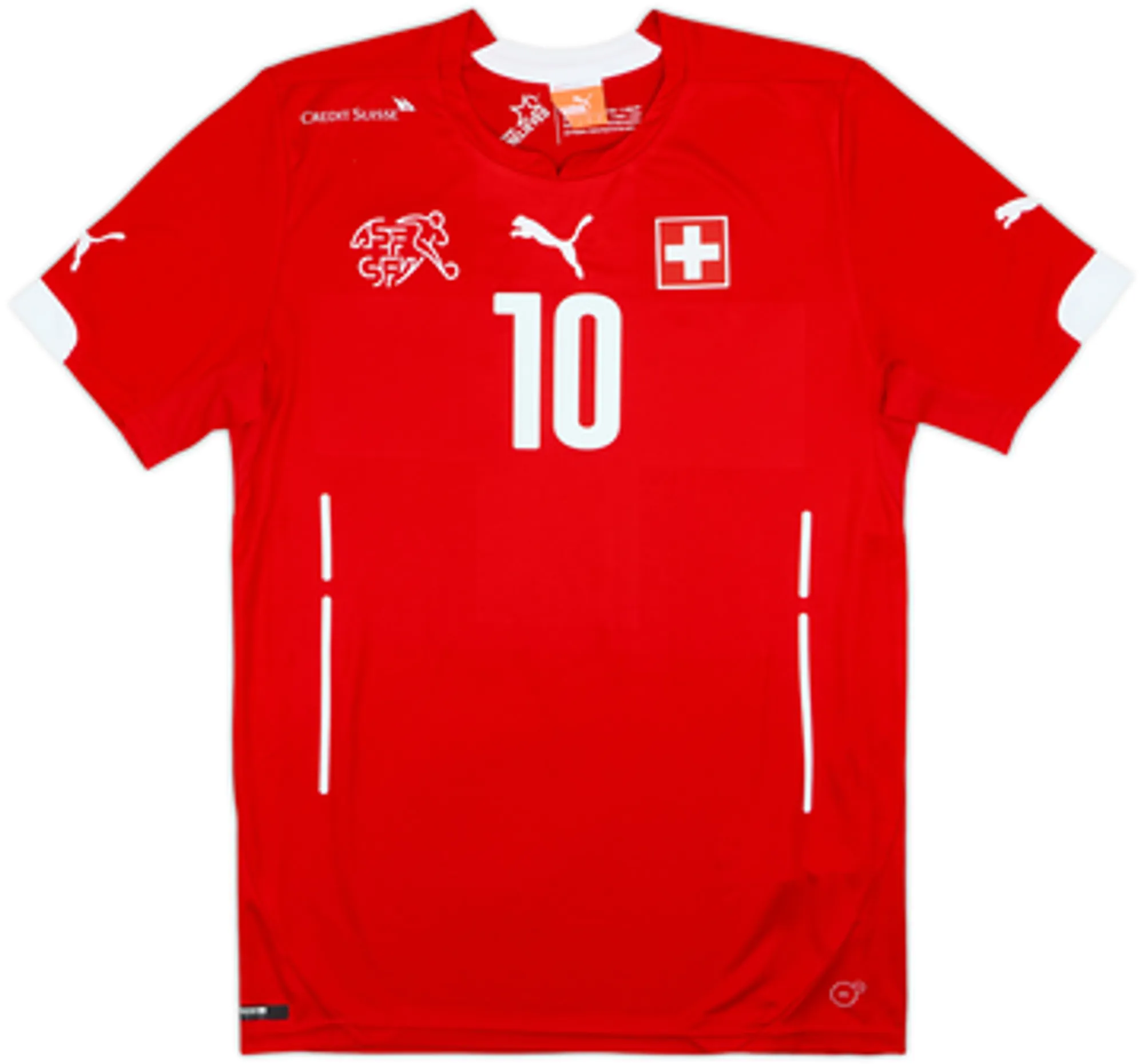 2014-15 Switzerland Home Shirt Xhaka #10 - 6/10 - (S)
