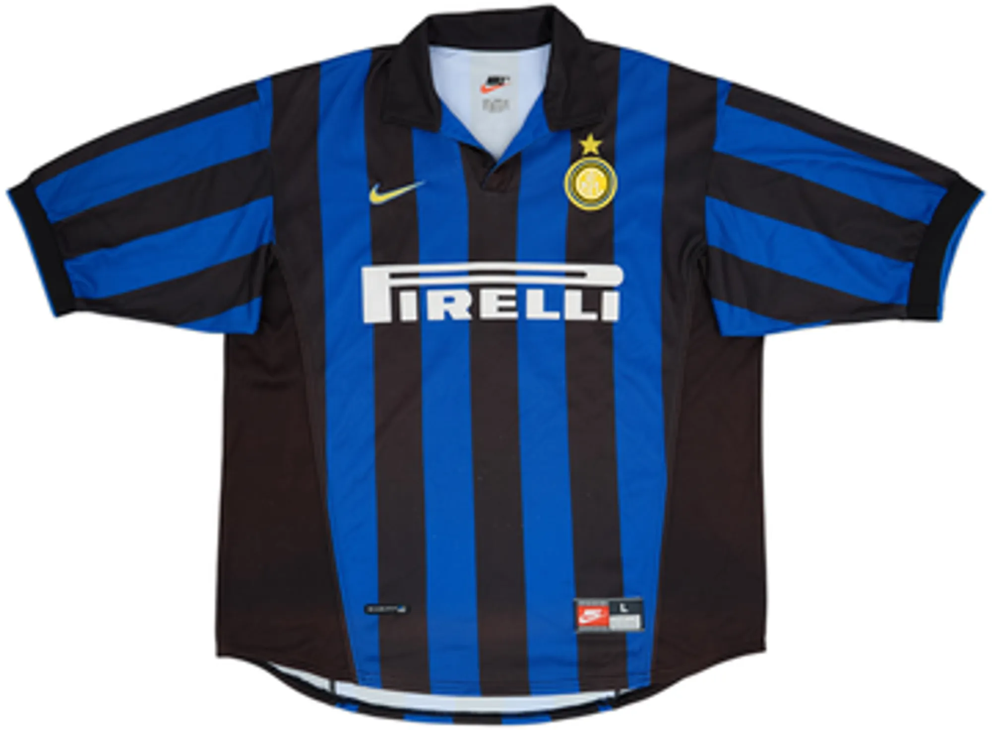 1998-99 Inter Milan Home Shirt Ronaldo #7 - 8/10 - (L)