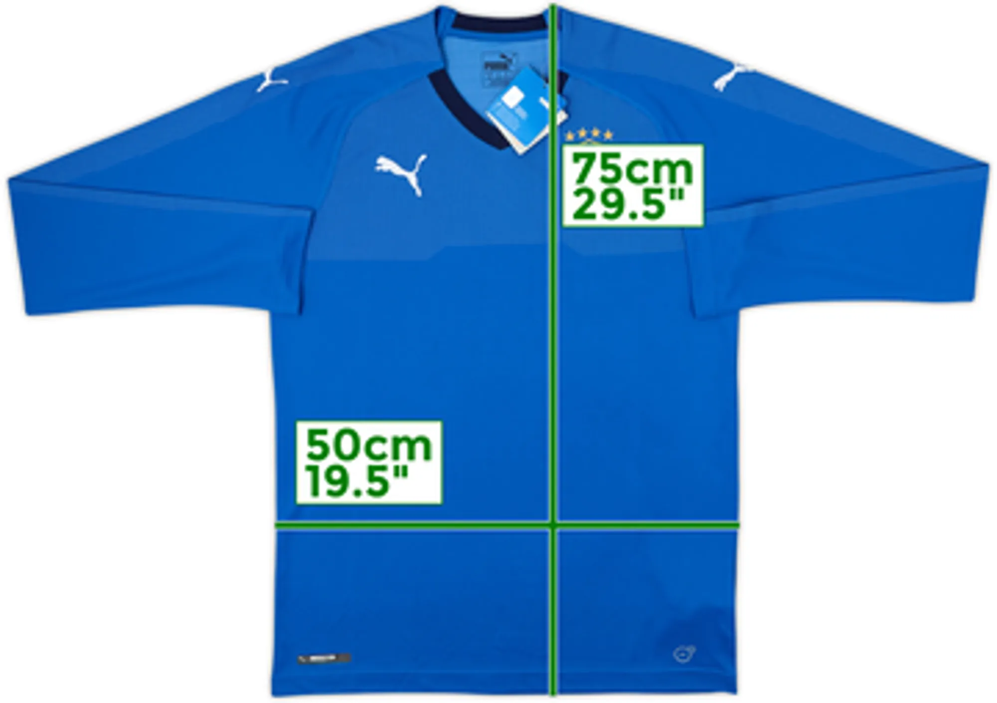 2018-19 Italy Home L/S Shirt (M)