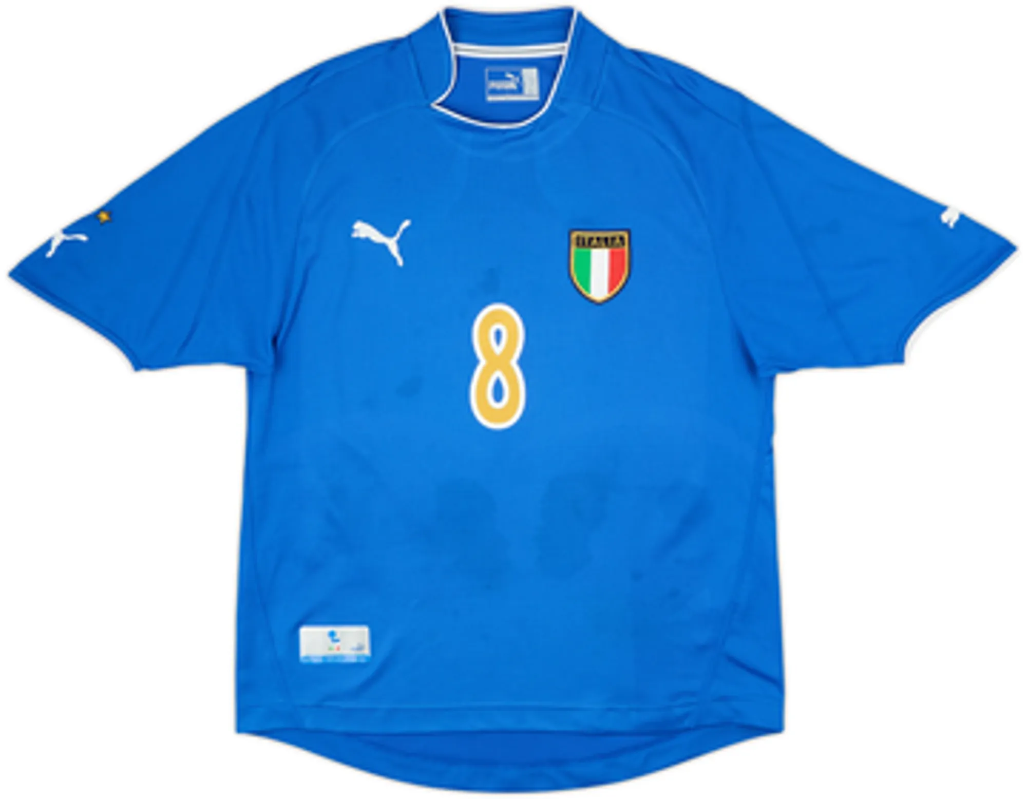 2003-04 Italy Home Shirt Pirlo #8 - 5/10 - (L)