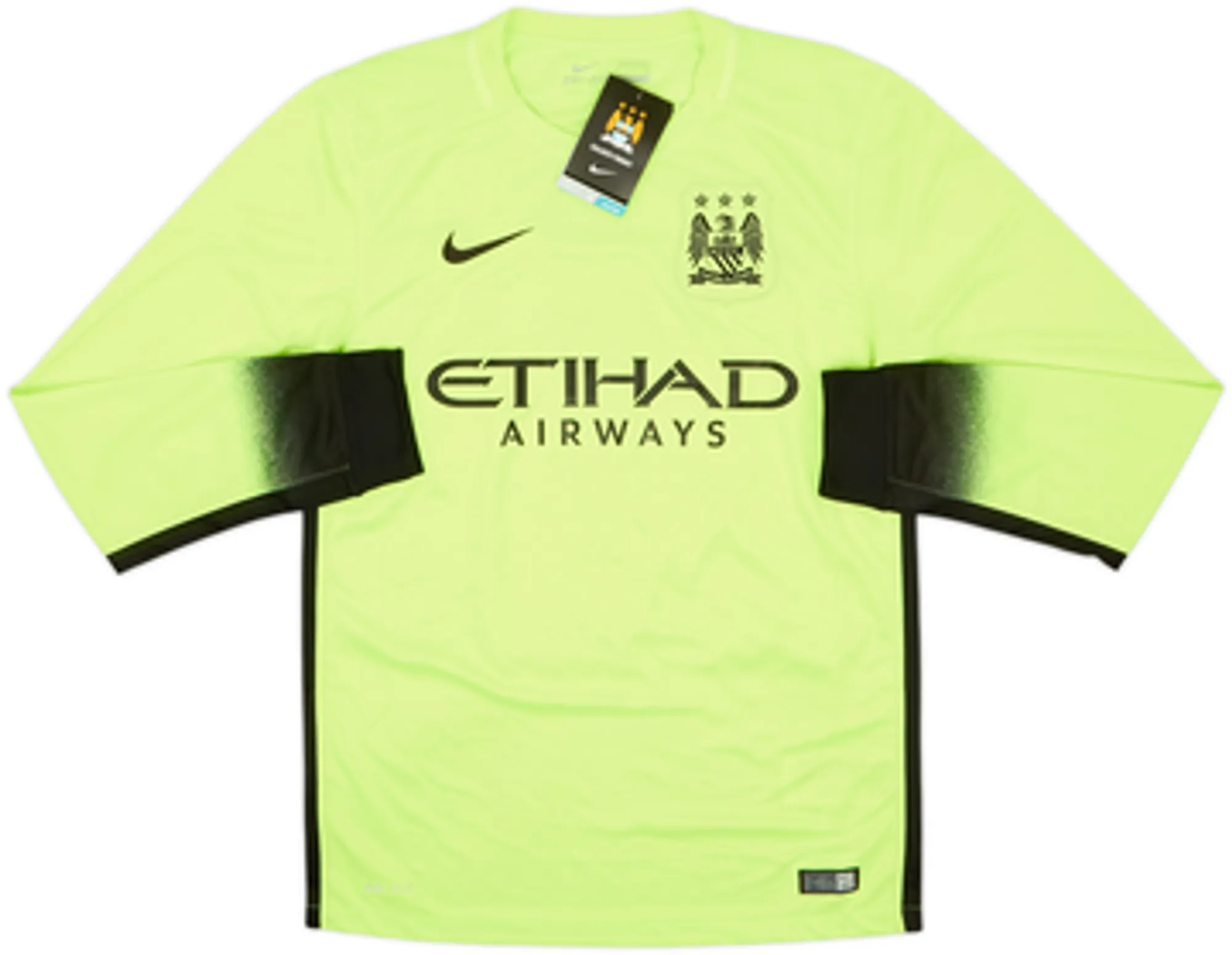 2015-16 Manchester City Third L/S Shirt Kompany #4 (S)